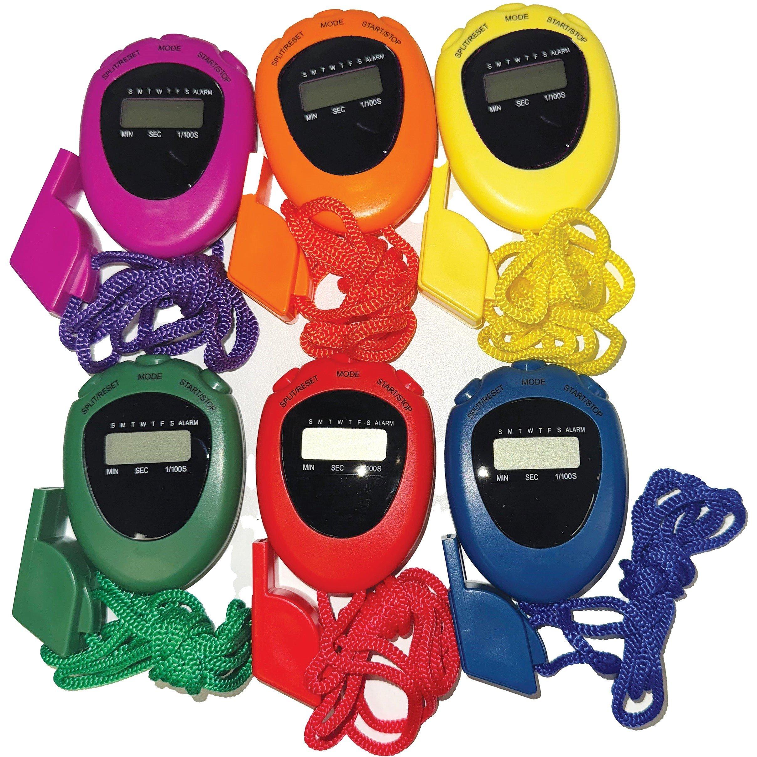 Sports Directory  Coloured Stopwatch & Whistle Pack - Neutral