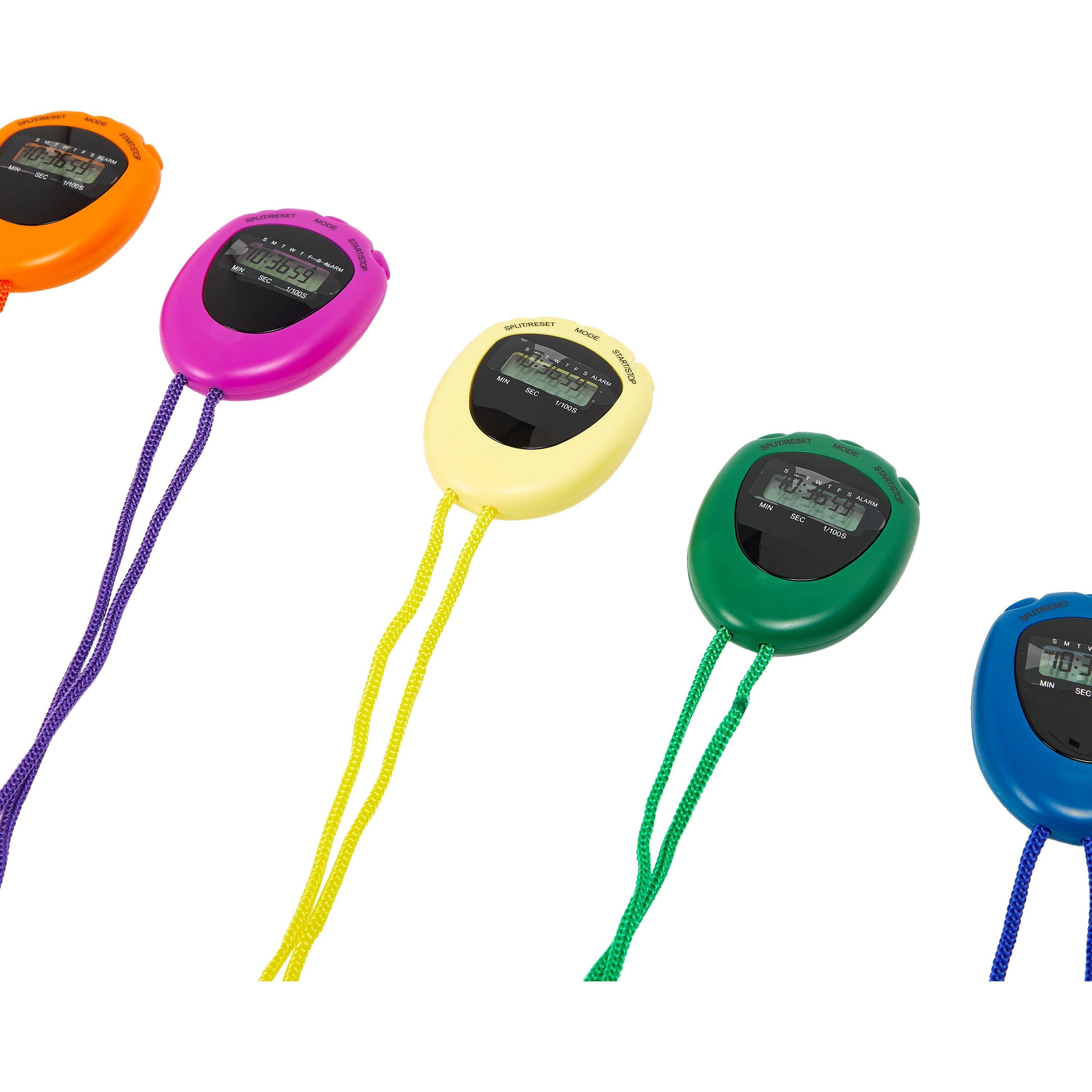 Neutral - Sports Directory - Coloured Stopwatch & Whistle Pack - 5