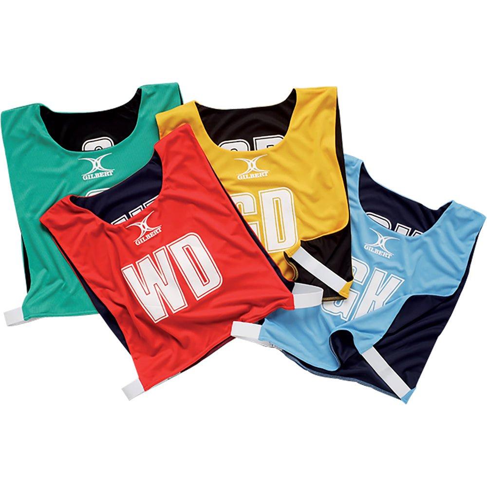 Red/Navy - Gilbert - Reversible Netball Bibs - 2