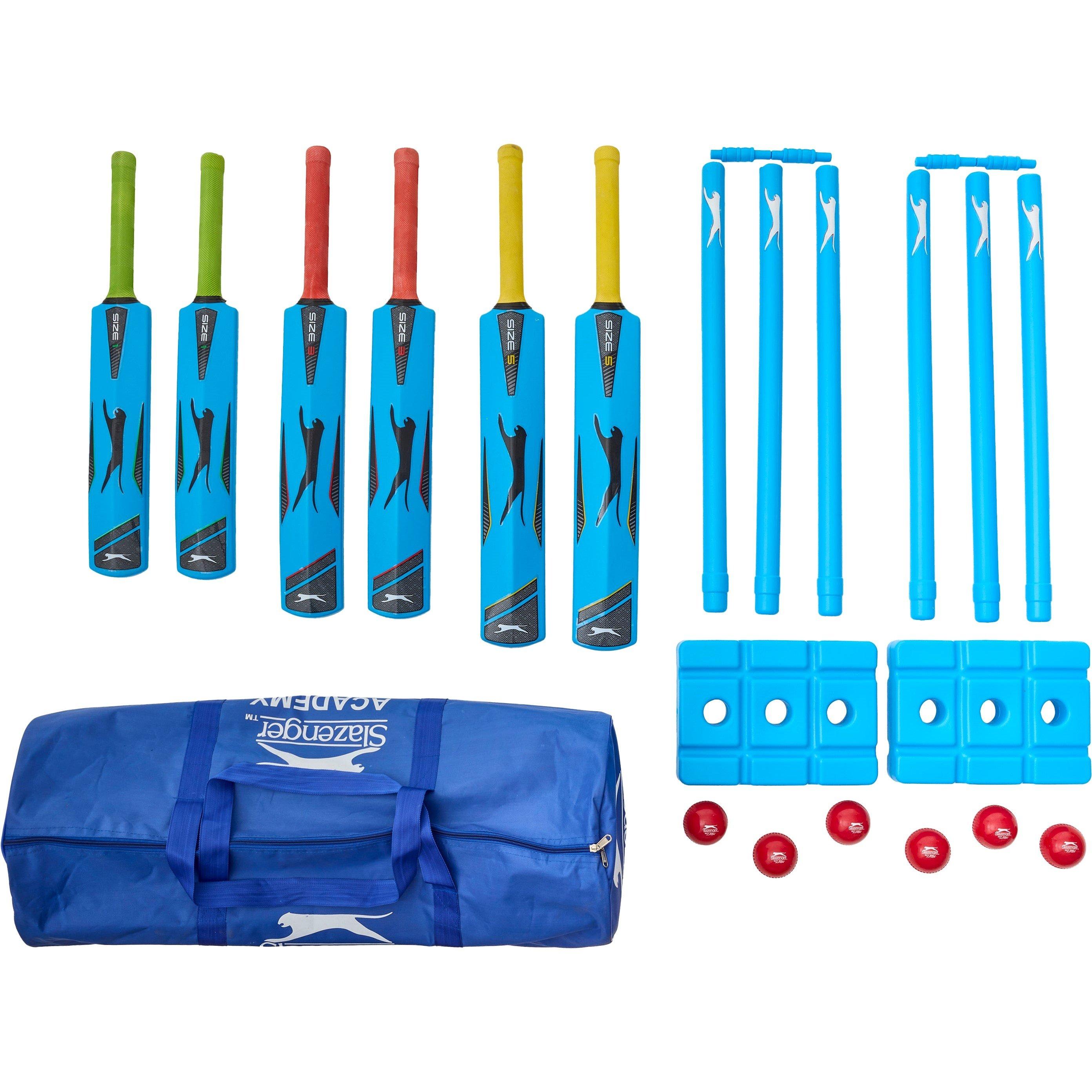 Neutral - Slazenger - Slazenger Academy Plastic Team Cricket Set - 3