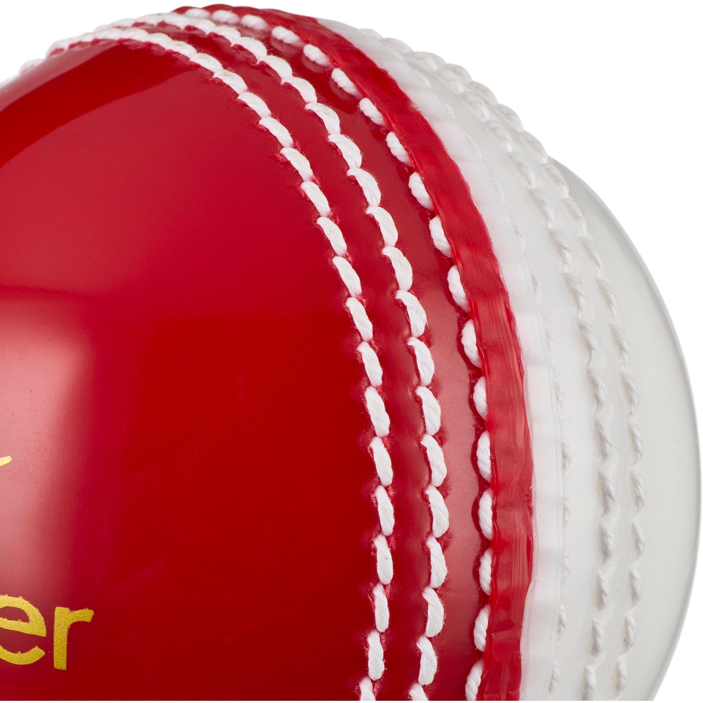 Red/White - Slazenger - Slazenger Training Cricket Ball - 5