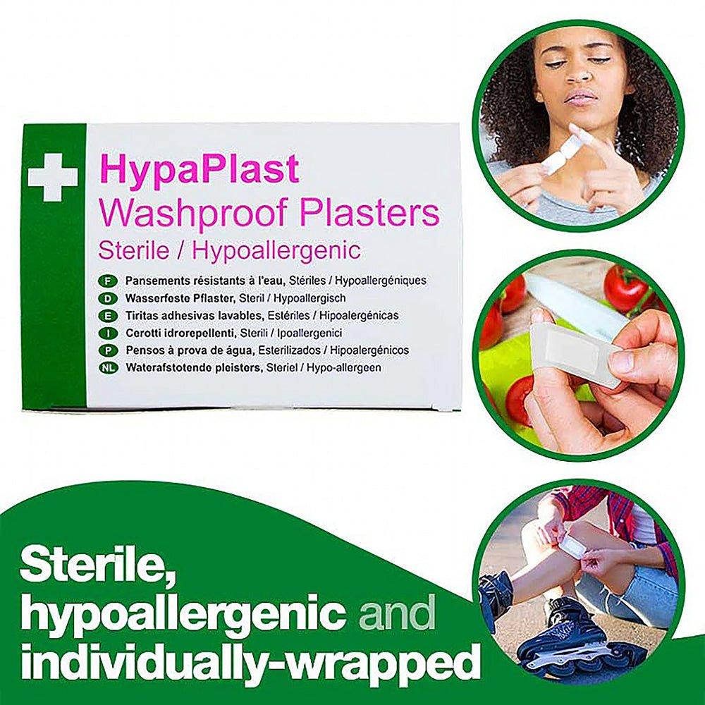 Neutral - Sports Directory - 100 Assorted Clear Washproof Plasters - 3