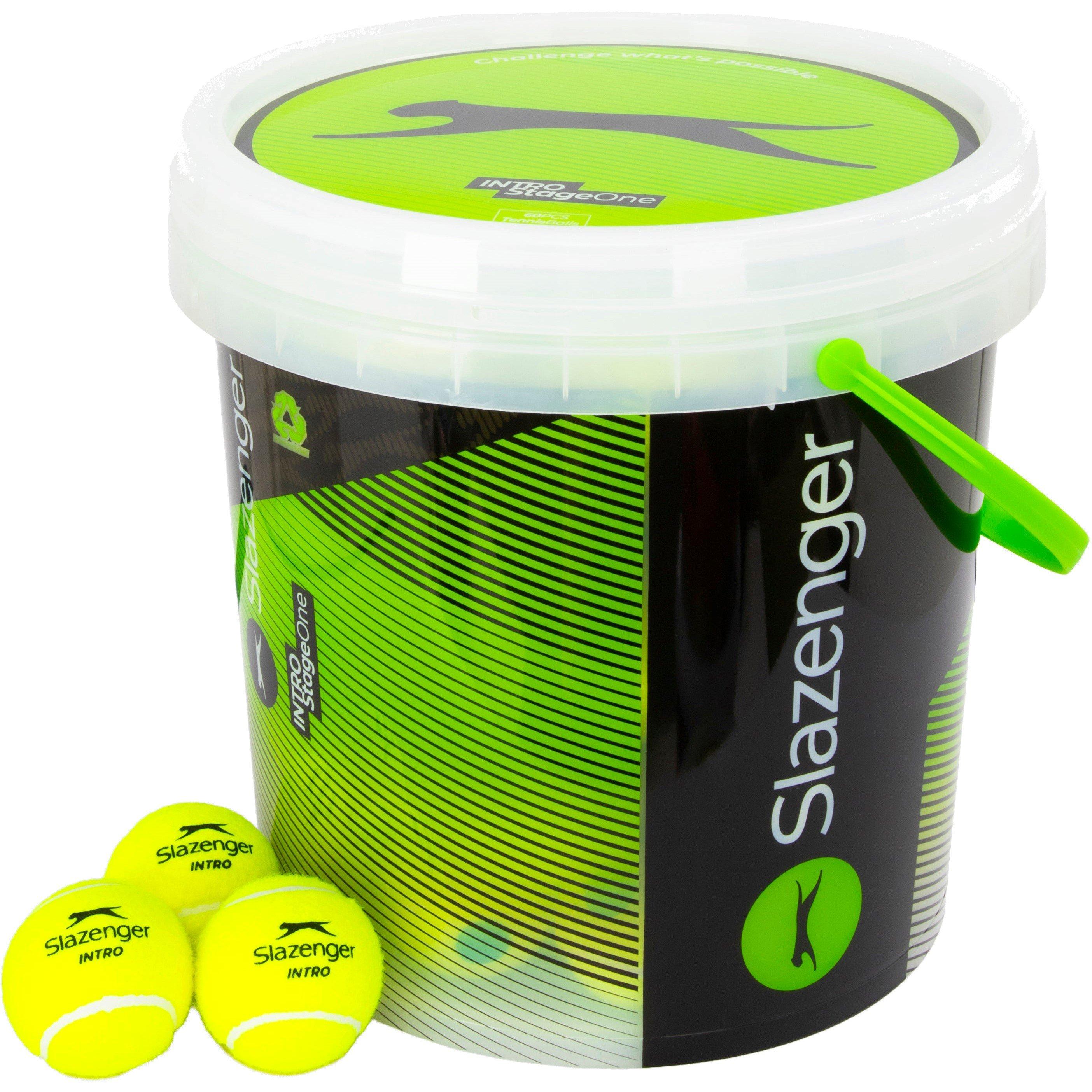 Neutral - Slazenger - Slazenger Intro Tennis Green Bucket (60 Balls) - 1