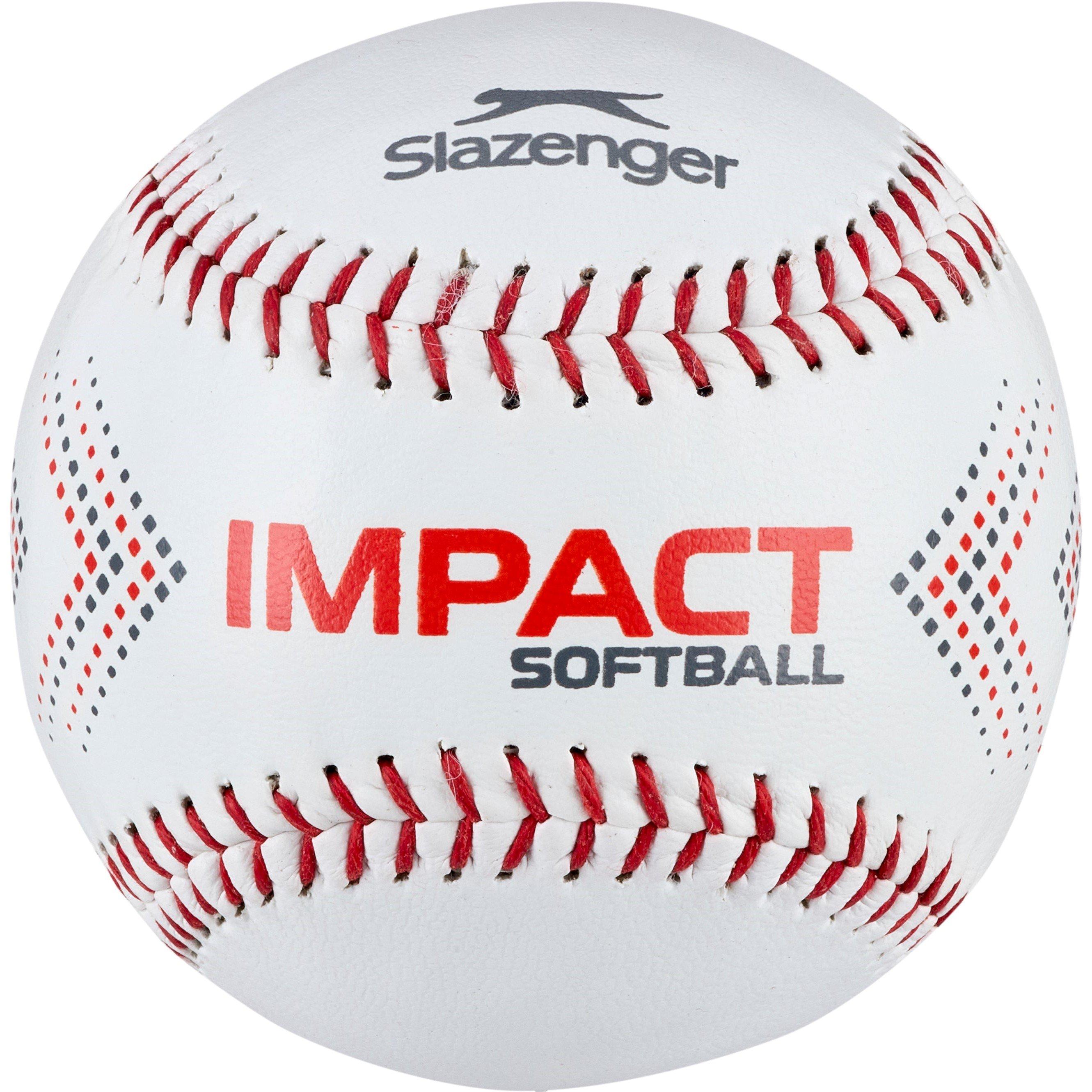 White - Slazenger - Impact Hardcore Softball - 3