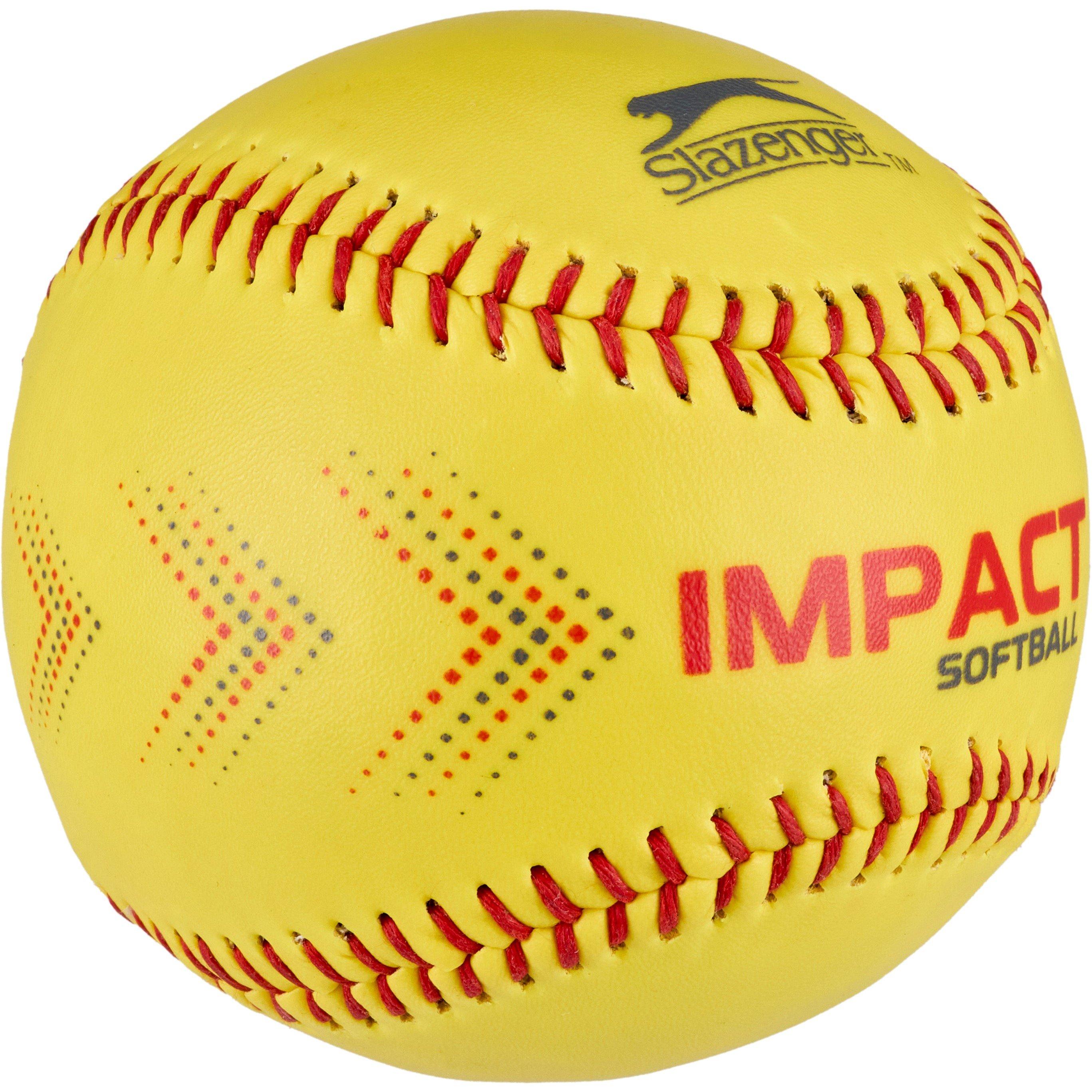 White - Slazenger - Impact Hardcore Softball - 9