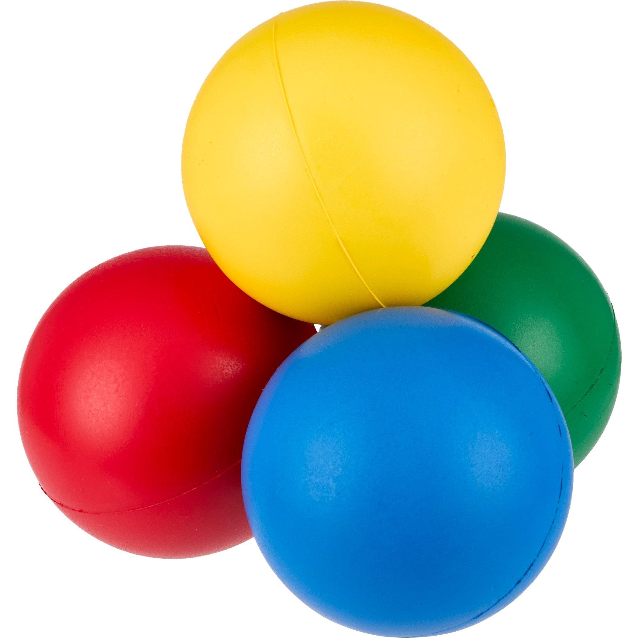 Sports Directory  Coated Foam Balls (Set Of 4) - Neutral - 7cm