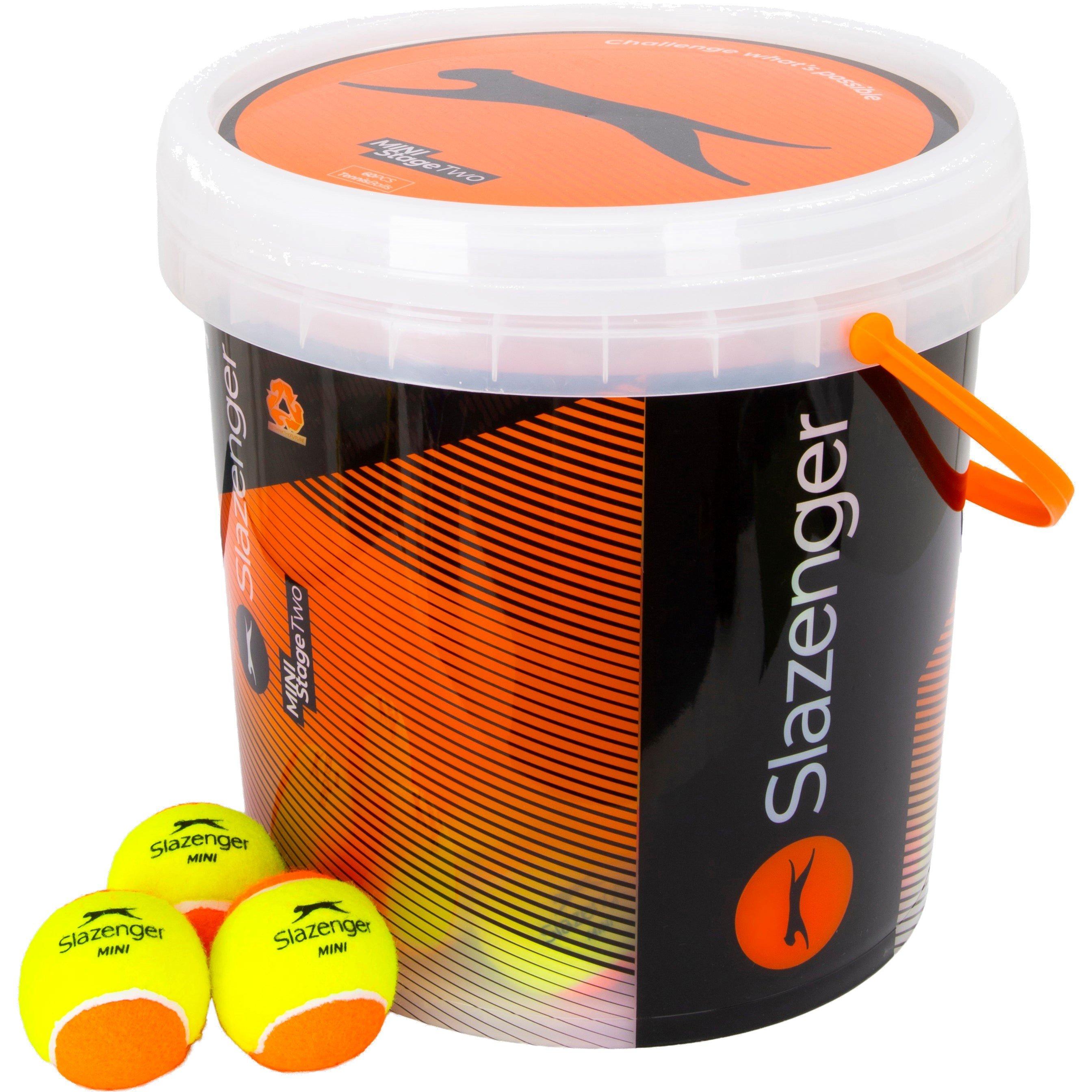 Slazenger  Mini Tennis Orange Bucket (60 Balls) - Neutral