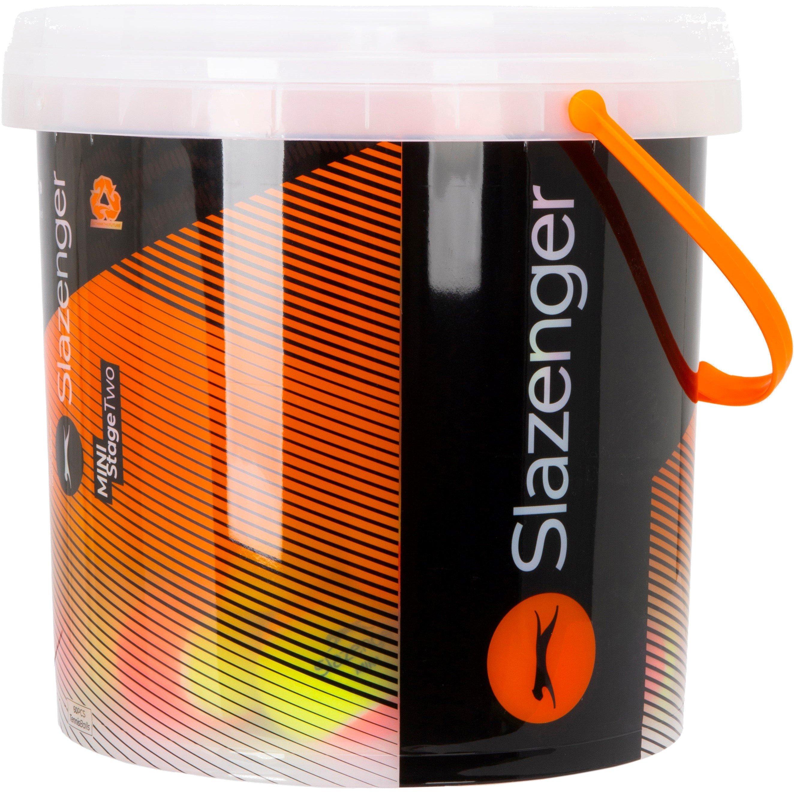 Neutral - Slazenger - Slazenger Mini Tennis Orange Bucket (60 Balls) - 3