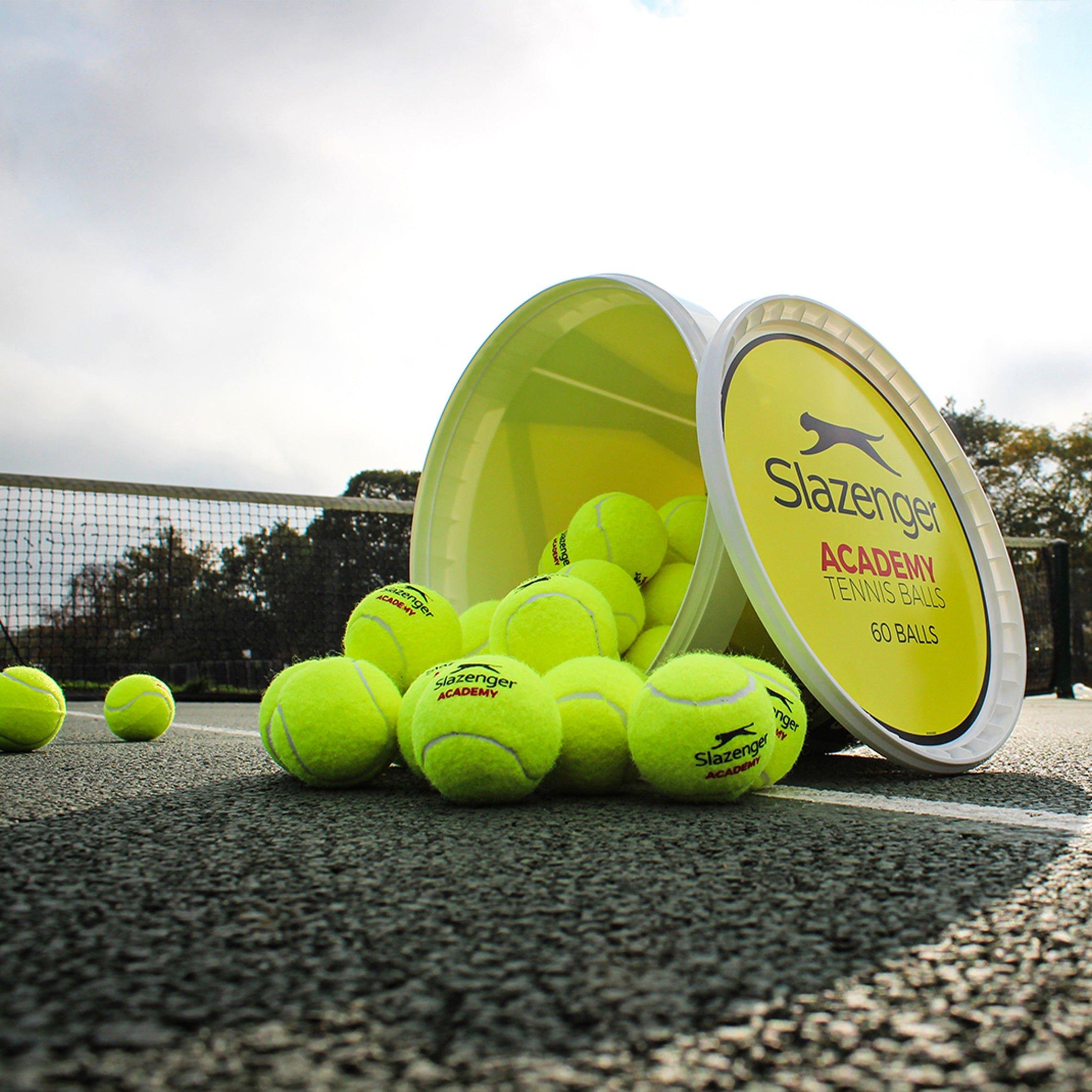 Neutral - Slazenger - Slazenger Academy Trainer Bucket (60 Balls) - 5