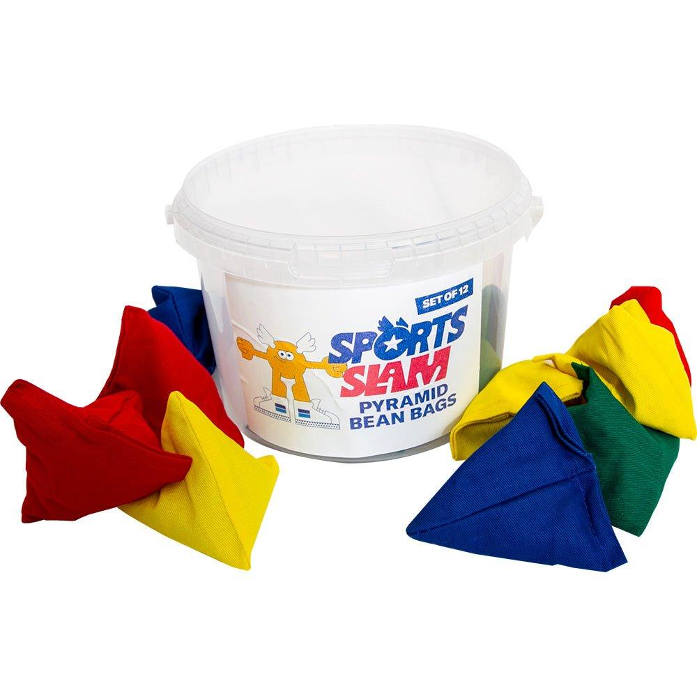 Neutral - Sports Directory - Pyramid Bean Bags Mixed Colours (Set of 12)