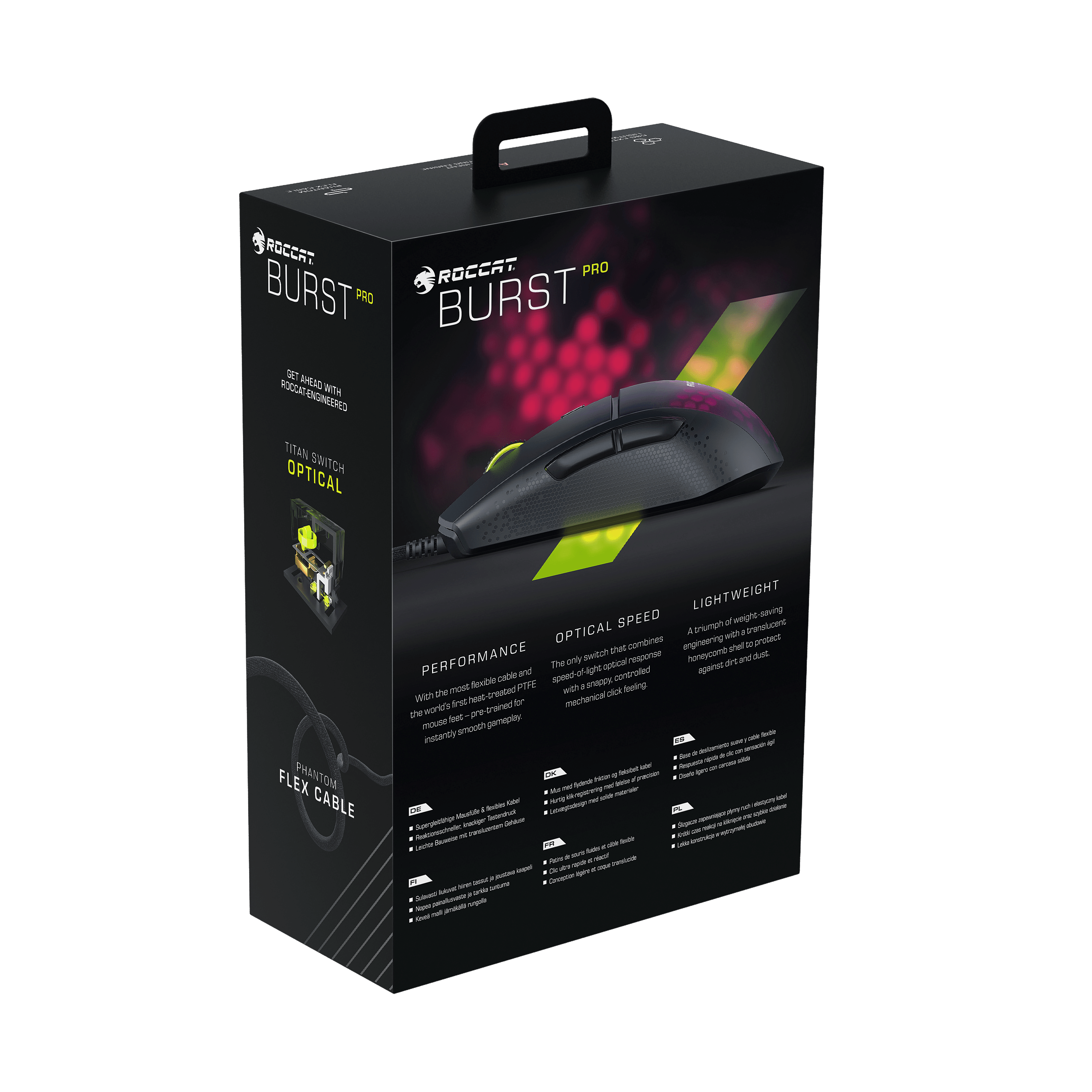 Preto - ROCCAT - Burst Pro Air Mouse Black - 3