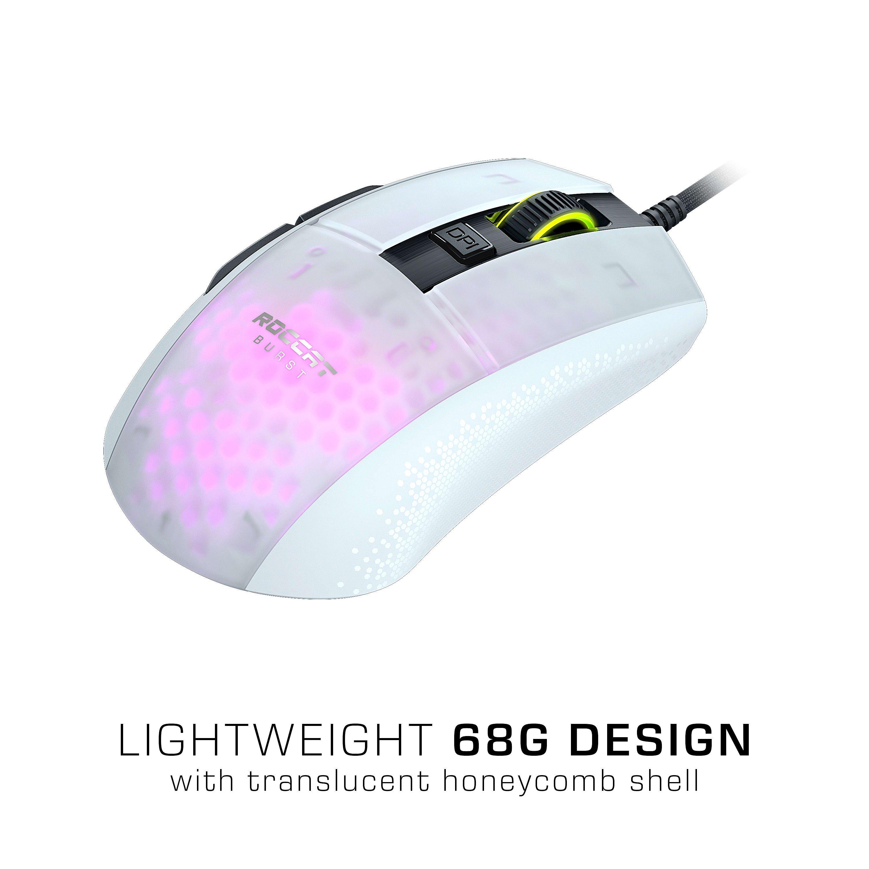 White - ROCCAT - Burst Pro Mouse White - 8