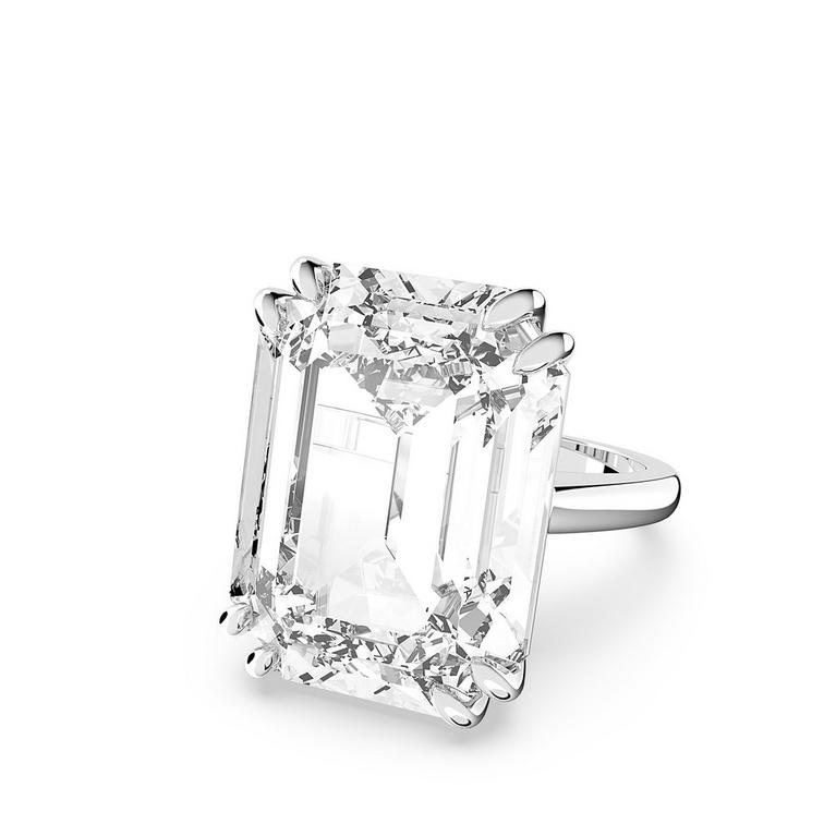 Swarovski | Mesmera cocktail ring, Octagon cut, White Swarovski | Mesmera cocktail ring, Octagon cut, White
