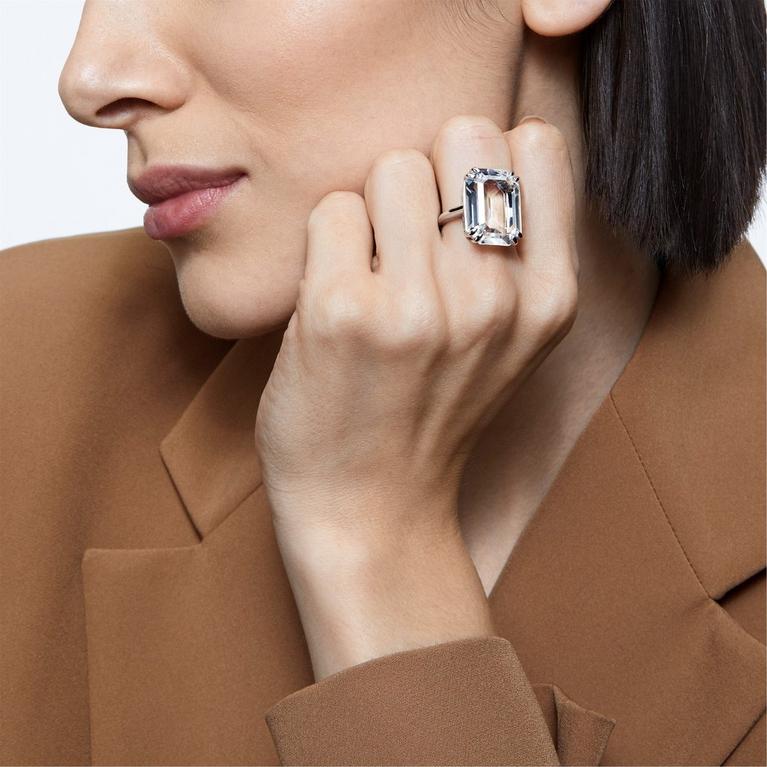 Swarovski | Mesmera cocktail ring, Octagon cut, White Swarovski | Mesmera cocktail ring, Octagon cut, White