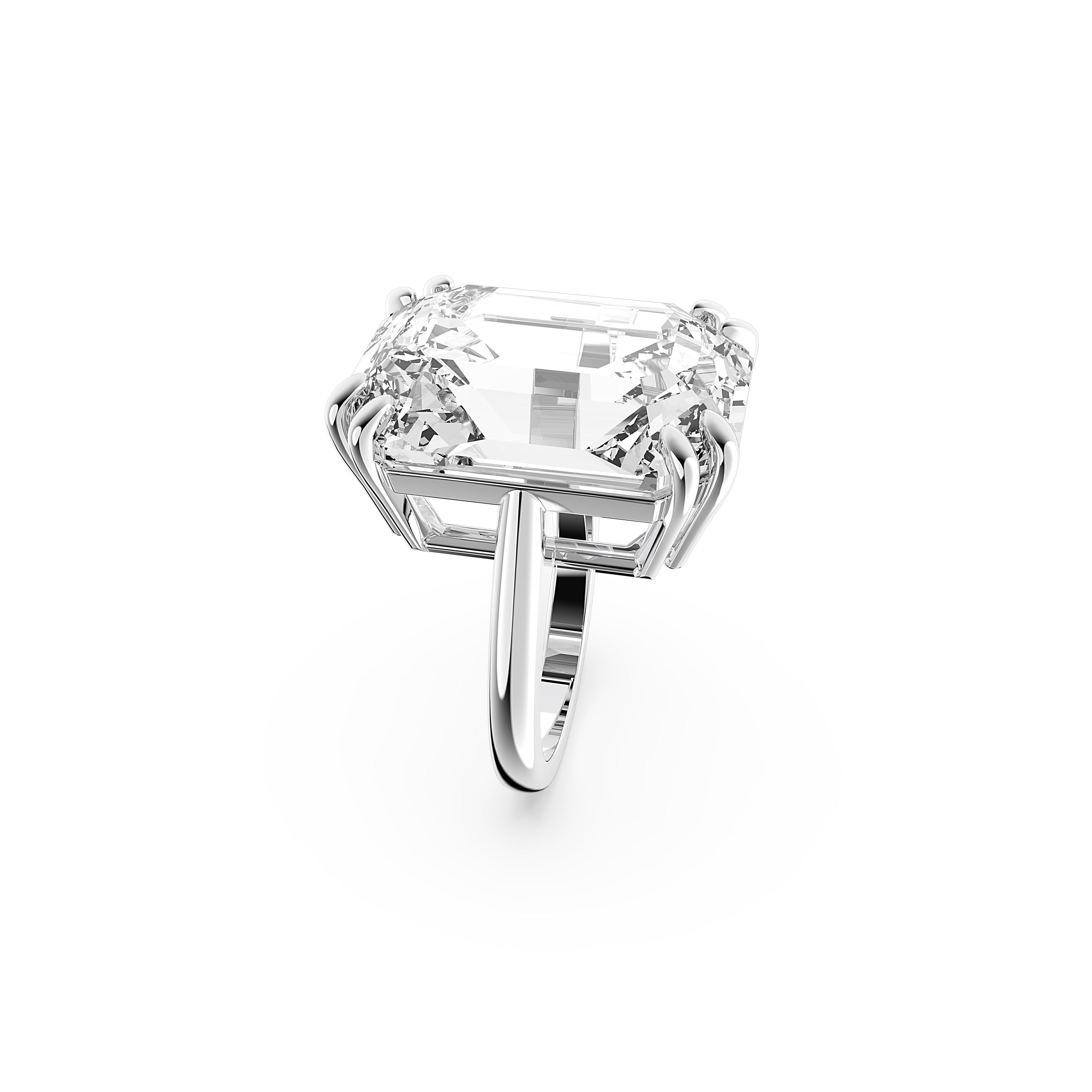 Swarovski | Mesmera cocktail ring, Octagon cut, White Swarovski | Mesmera cocktail ring, Octagon cut, White