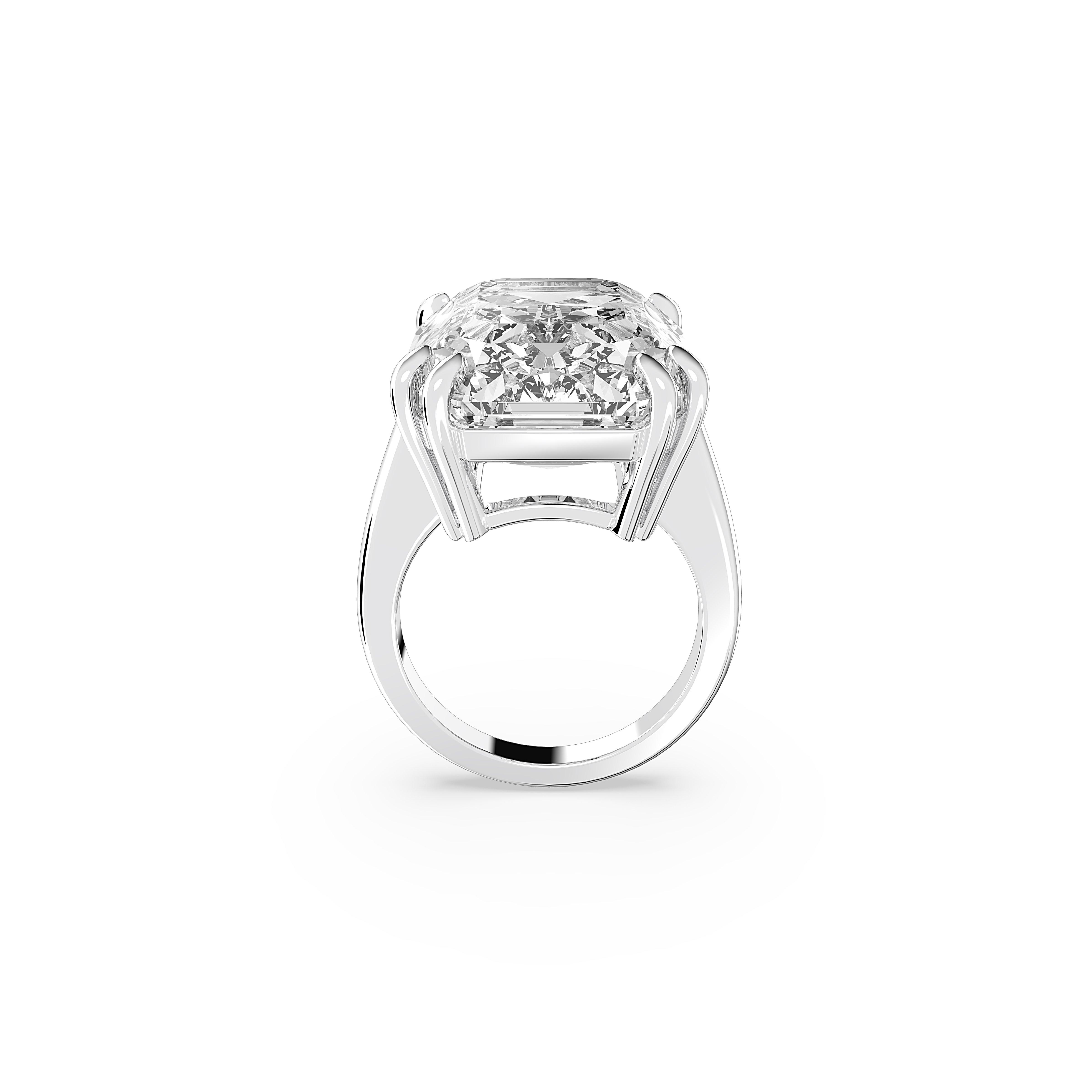 Swarovski | Mesmera cocktail ring, Octagon cut, White Swarovski | Mesmera cocktail ring, Octagon cut, White