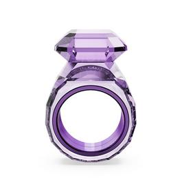 Swarovski Lucent cocktail ring, Octagon cut, Purple