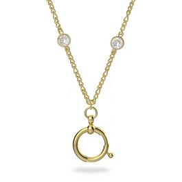 Swarovski Curiosa necklace, Gold tone, Gold tone plated