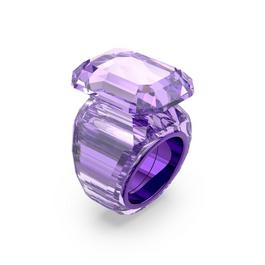 Swarovski Lucent cocktail ring, Octagon cut, Purple