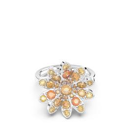 Swarovski Eternal Flower ring, Flower, Multicolored, Rhodium plated