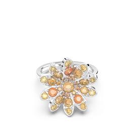 Swarovski Eternal Flower ring, Flower, Multicolored, Rhodium plated