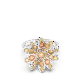 Swarovski Eternal Flower ring, Flower, Multicolored, Rhodium plated