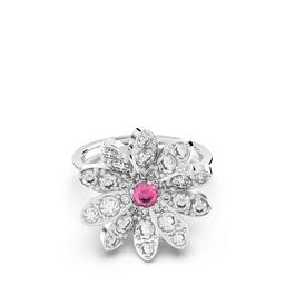 Swarovski Eternal Flower ring, Flower, Pink, Mixed metal finish