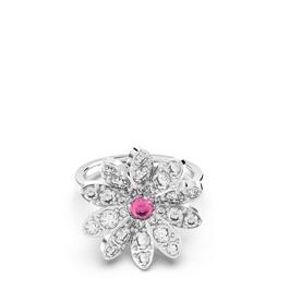 Swarovski Eternal Flower ring, Flower, Pink, Mixed metal finish