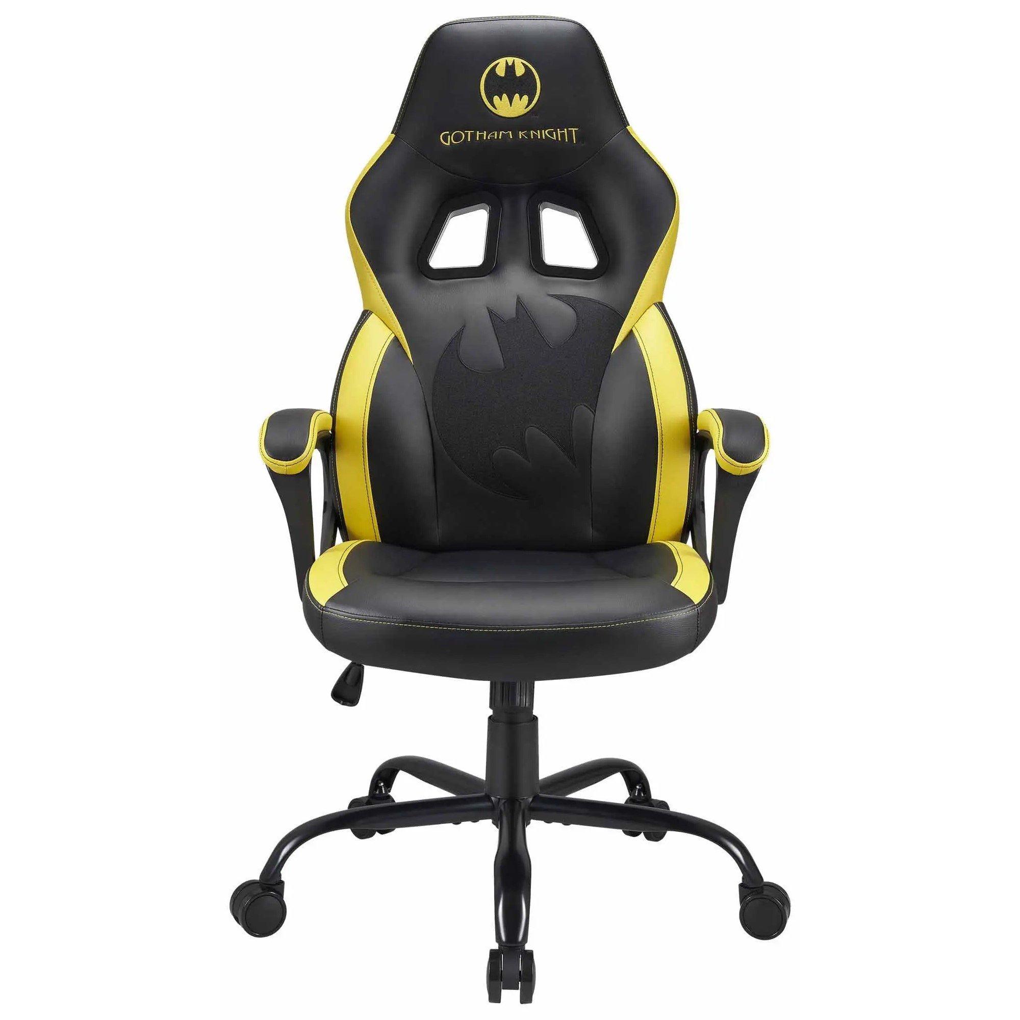 Black/Yellow - DC Comics - Subsonic Batman Licensed Adult Gaming Chair - 2