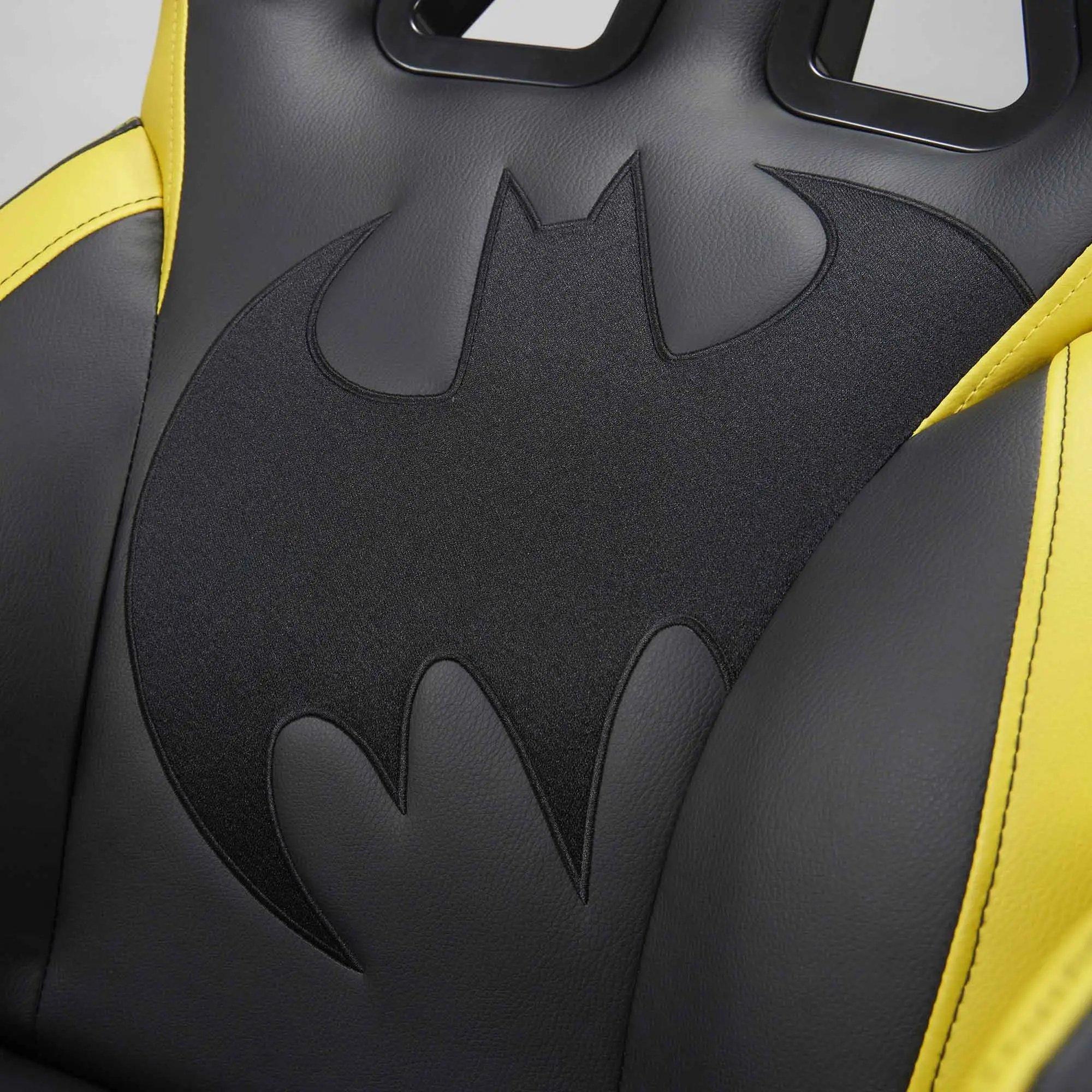 Black/Yellow - DC Comics - Subsonic Batman Licensed Adult Gaming Chair - 6