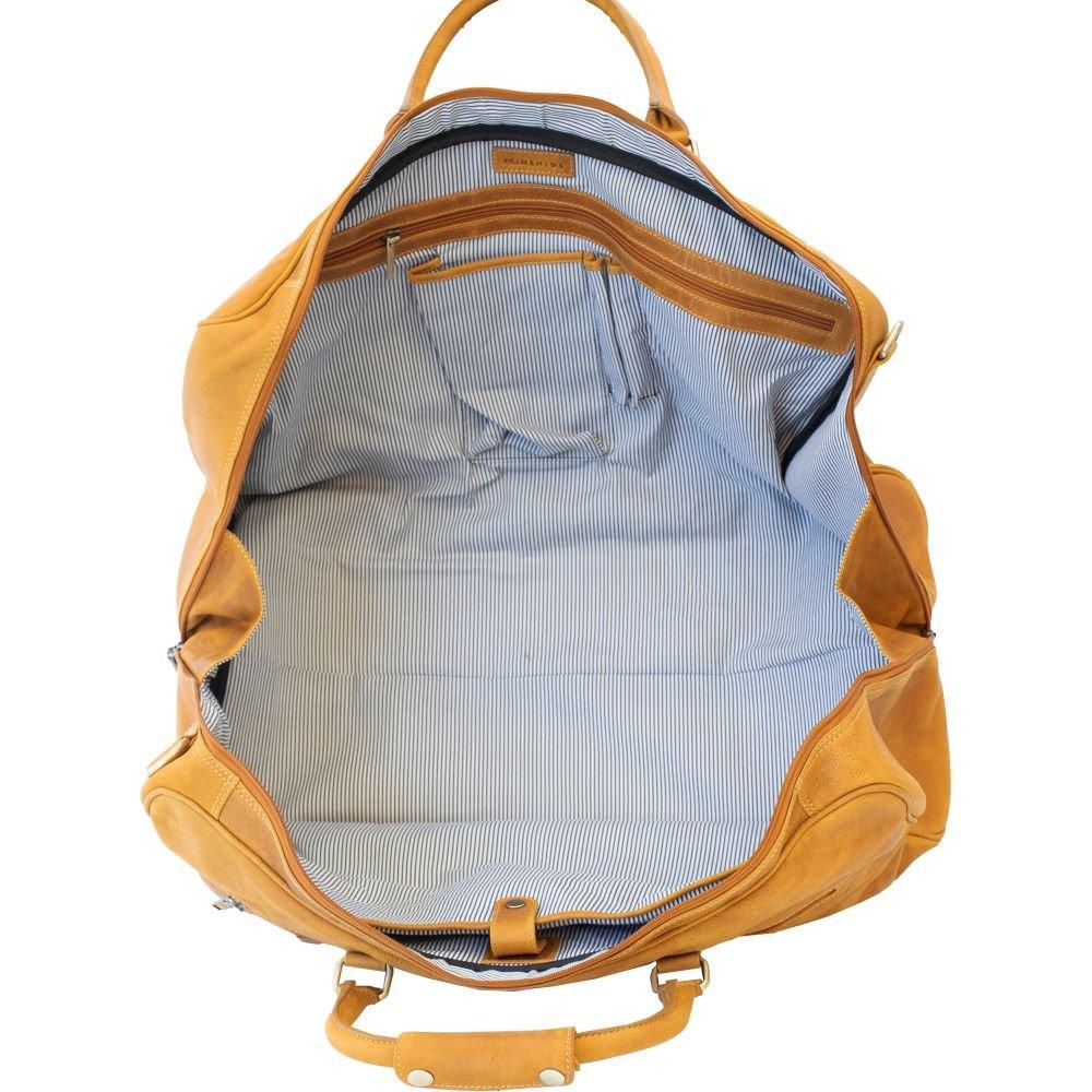 Mustard - PRIMEHIDE Leather - Columbia Large Holdall - 3