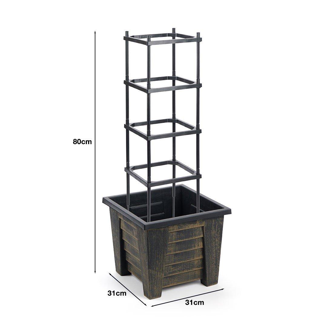 Bronze - Greenhurst - 4 Tier Vegetable/Plant Trellis Planter - 2