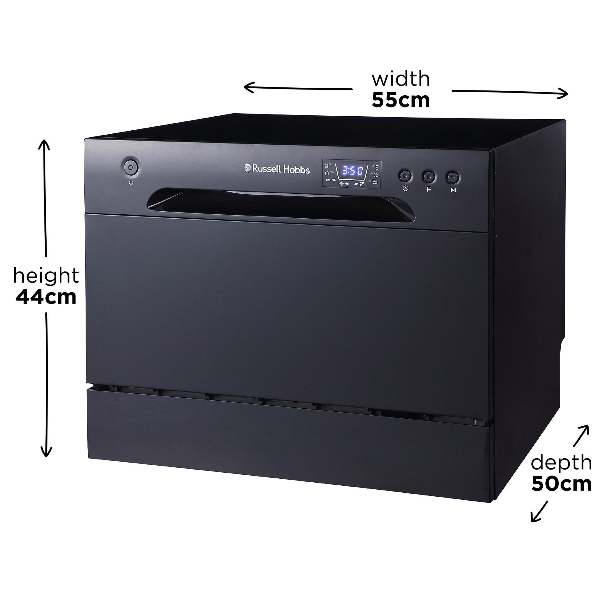 Black - Russell Hobbs - Russell Hobbs RHTTDW6B Table Top Dishwasher - 2