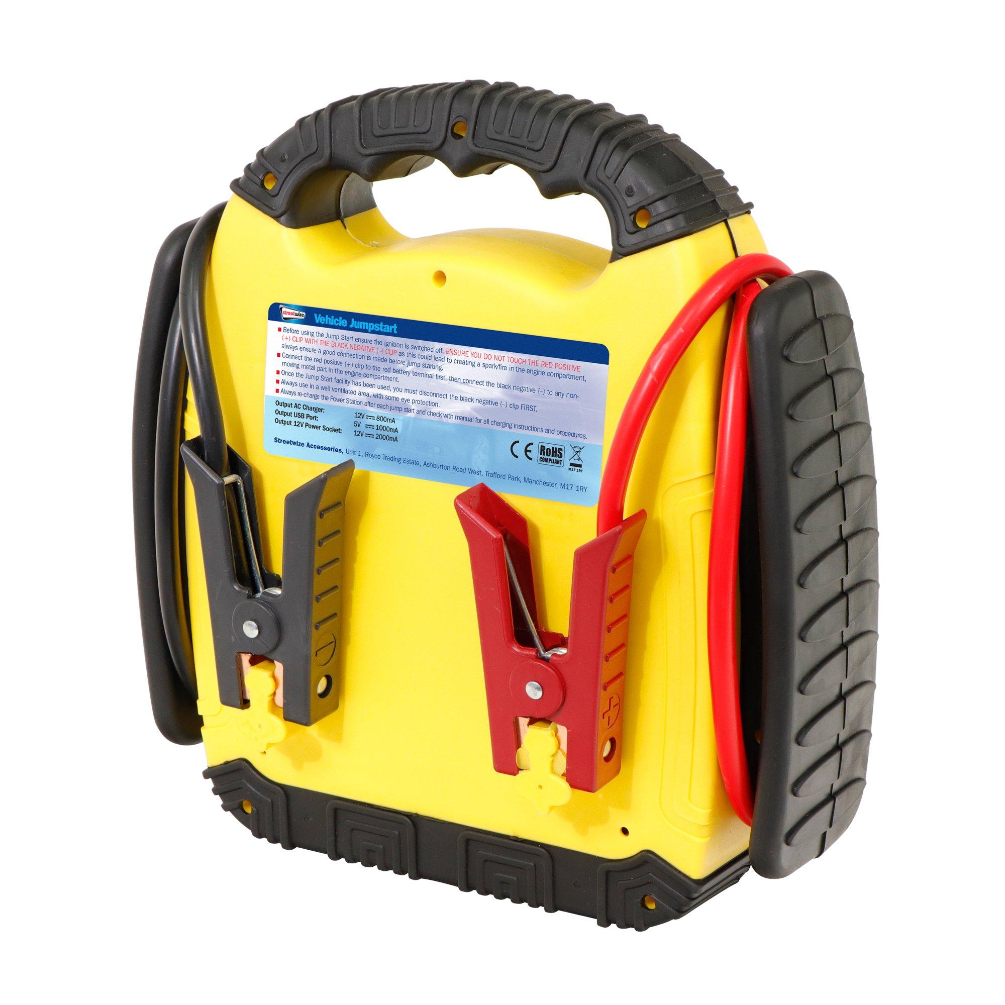 Yellow/Black - Streetwize - 12V 15Ah Portable Power Station & Emergency Jumpst - 2