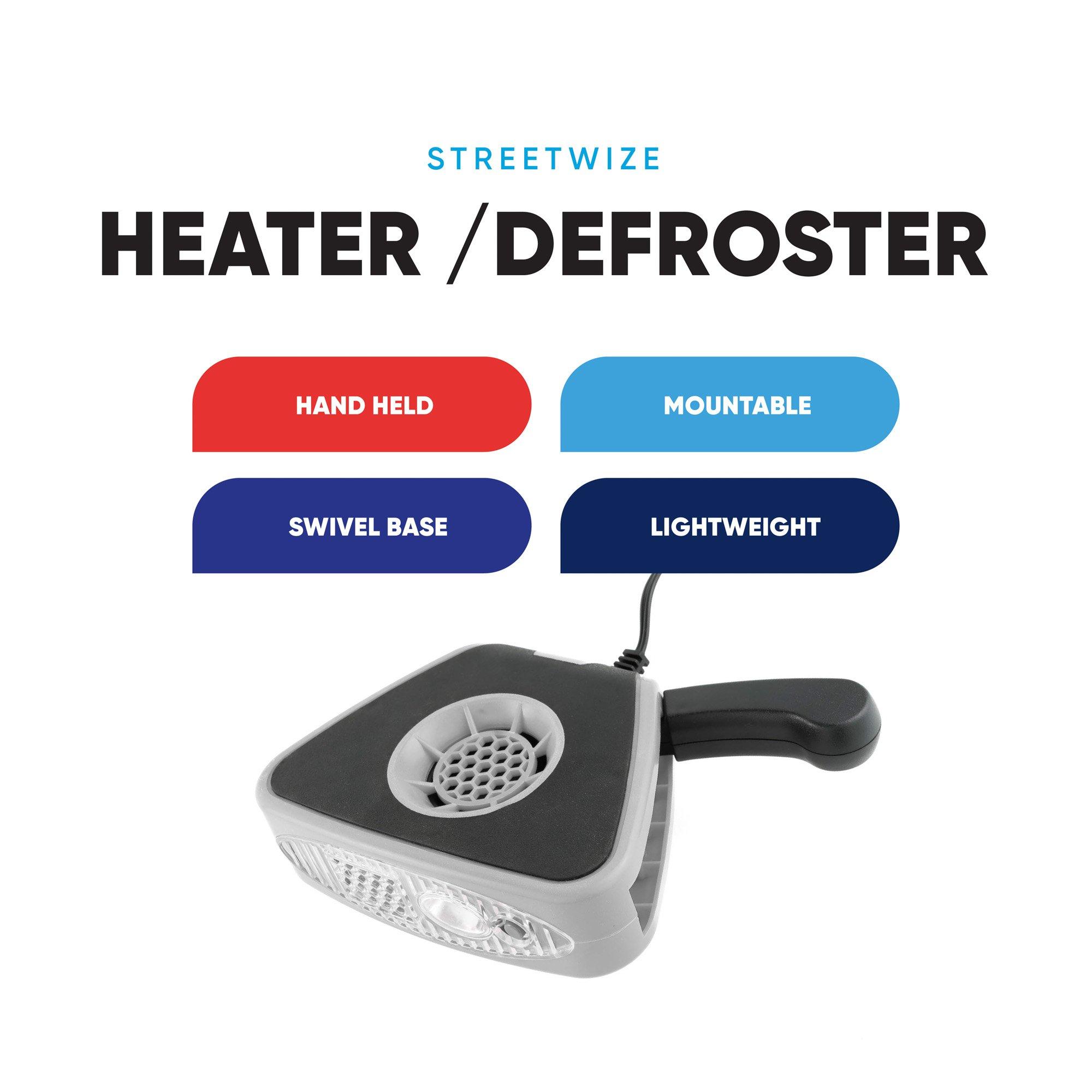 Grey/Black - Streetwize - 12v Auto Heater/Defroster with Light - 5