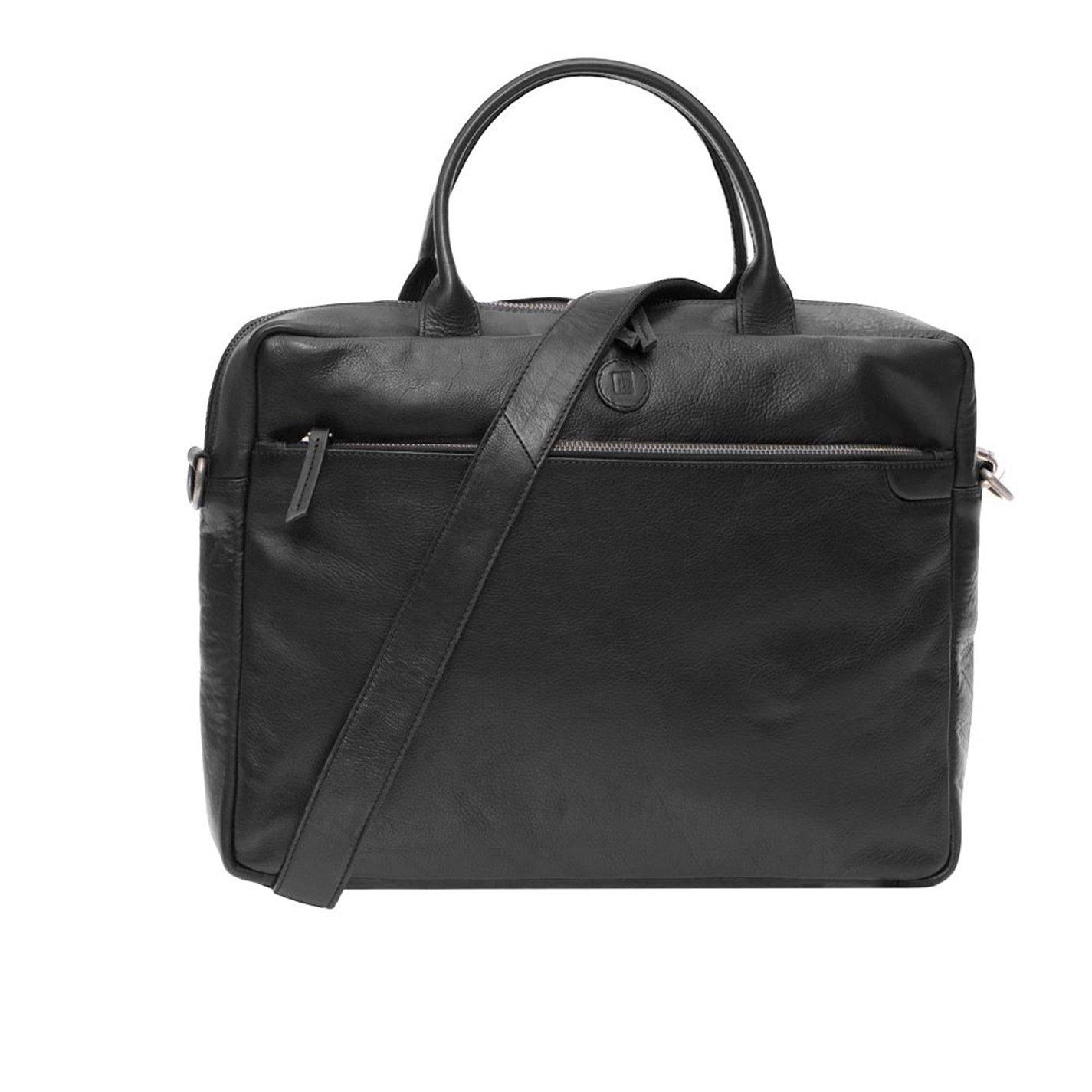 Black - PRIMEHIDE Leather - Orion Mens Business Case - 1
