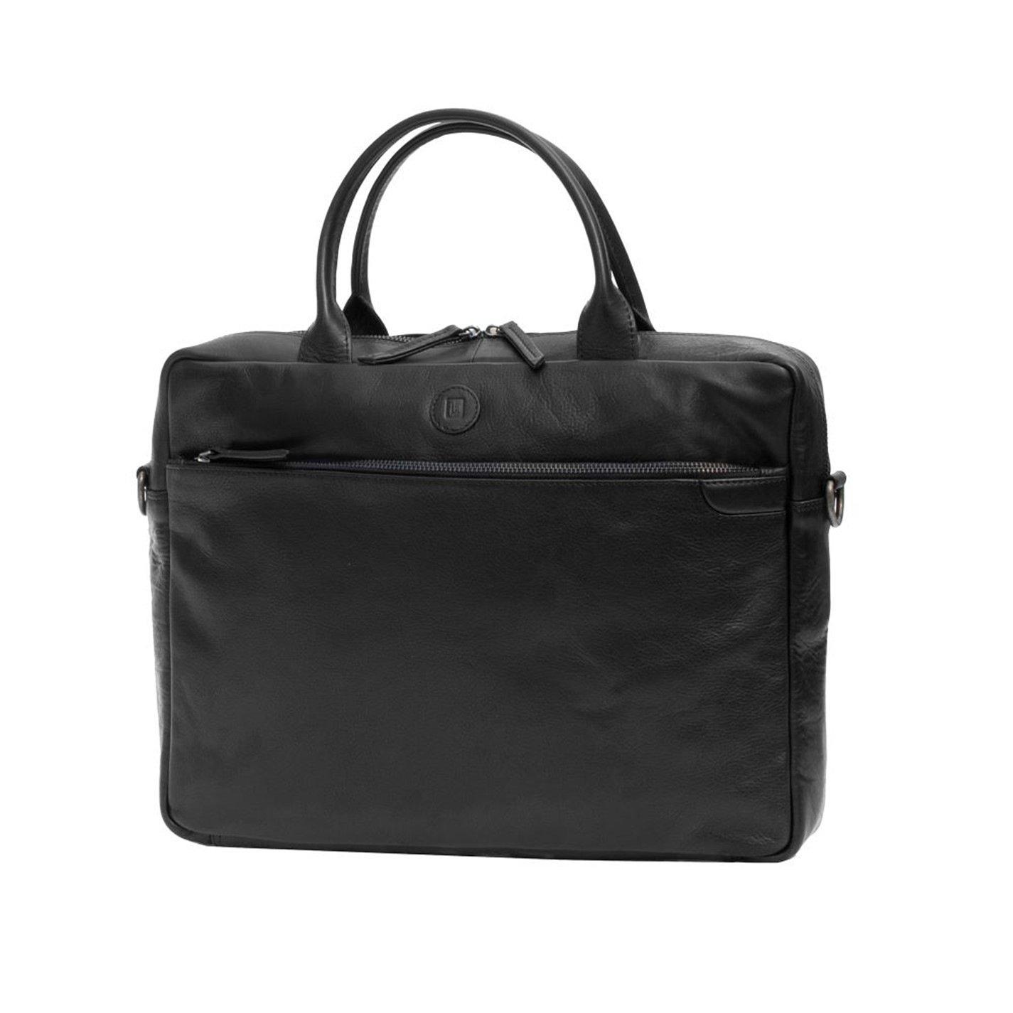 Black - PRIMEHIDE Leather - Orion Mens Business Case - 2