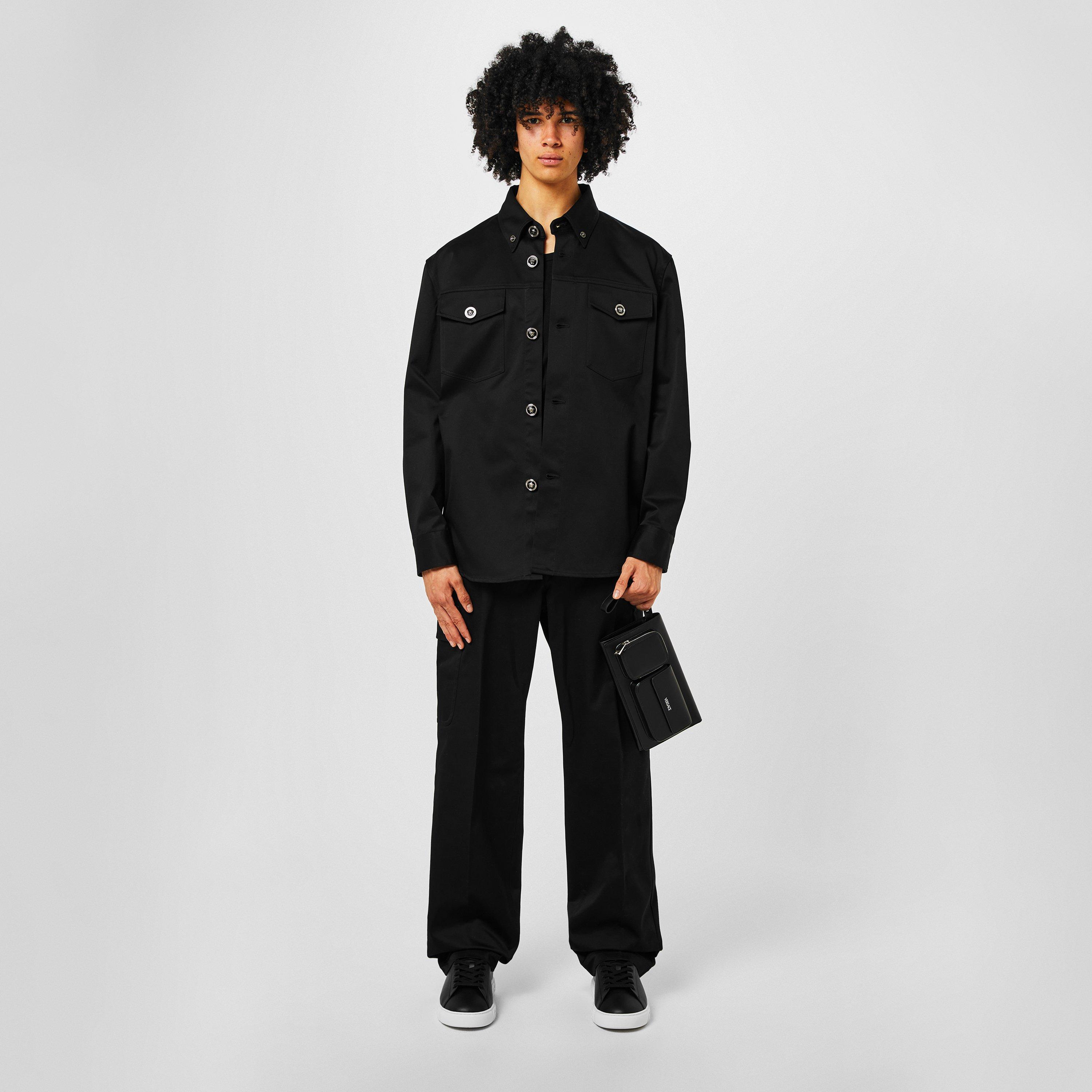 Black-Palladium - Versace - Men's Cargo Trifold Mini Bag - 5