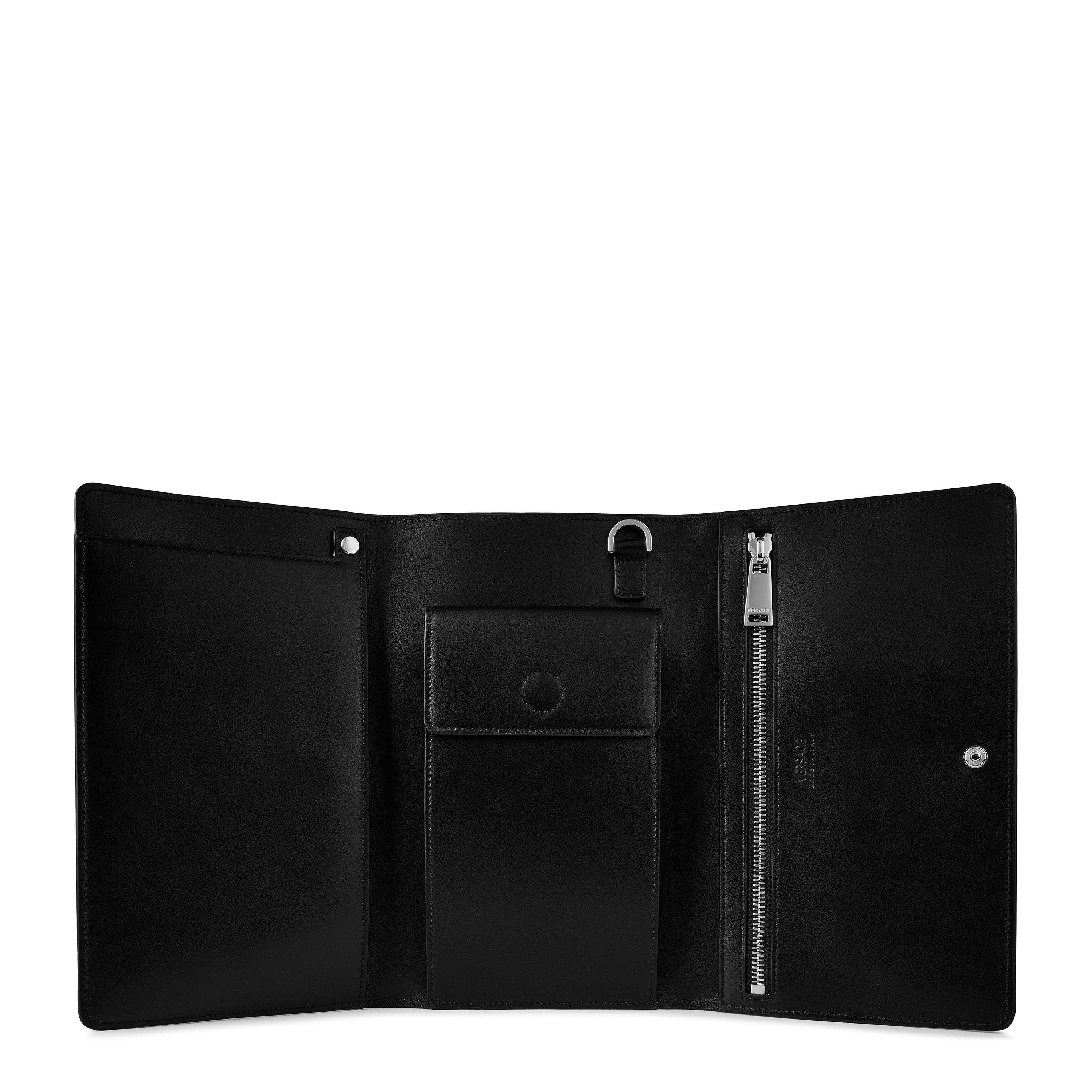 Black-Palladium - Versace - Men's Cargo Trifold Mini Bag - 3