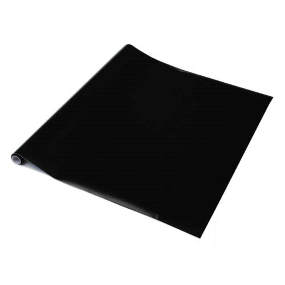 Black - D C Fix - Matt Black Self Adhesive Vinyl Wrap - 1