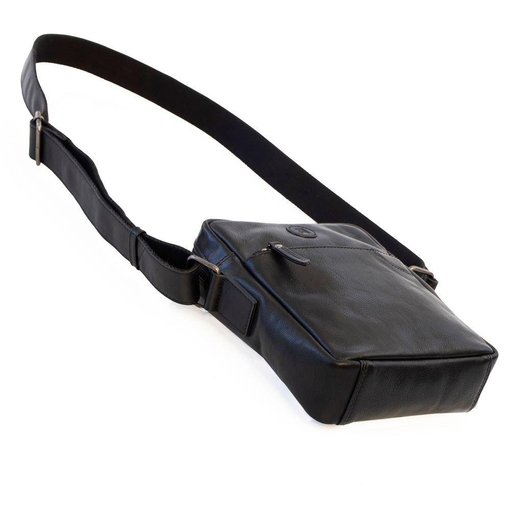 Black - PRIMEHIDE Leather - Orion Men's Flight Bag - 2