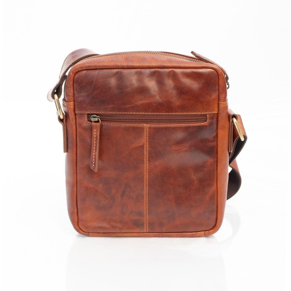 Cognac - PRIMEHIDE Leather - Orion Mens Flight Bag - 4