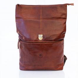 PRIMEHIDE Leather Orion Roll Top Rucksack