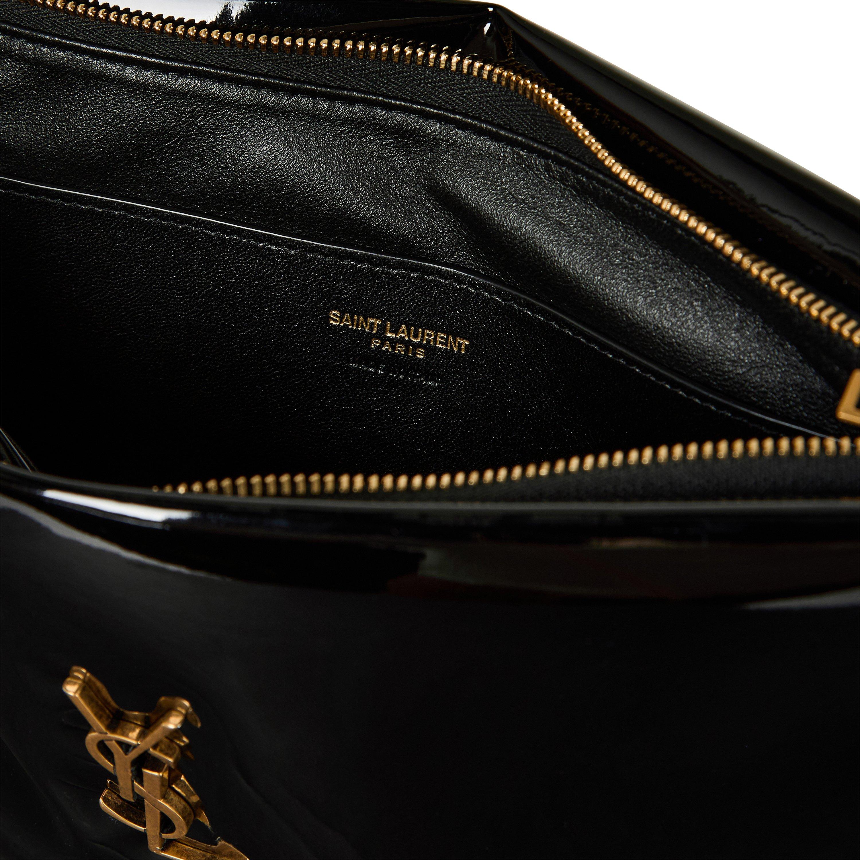 Nero - Saint Laurent - Patent Large Pouch - 4
