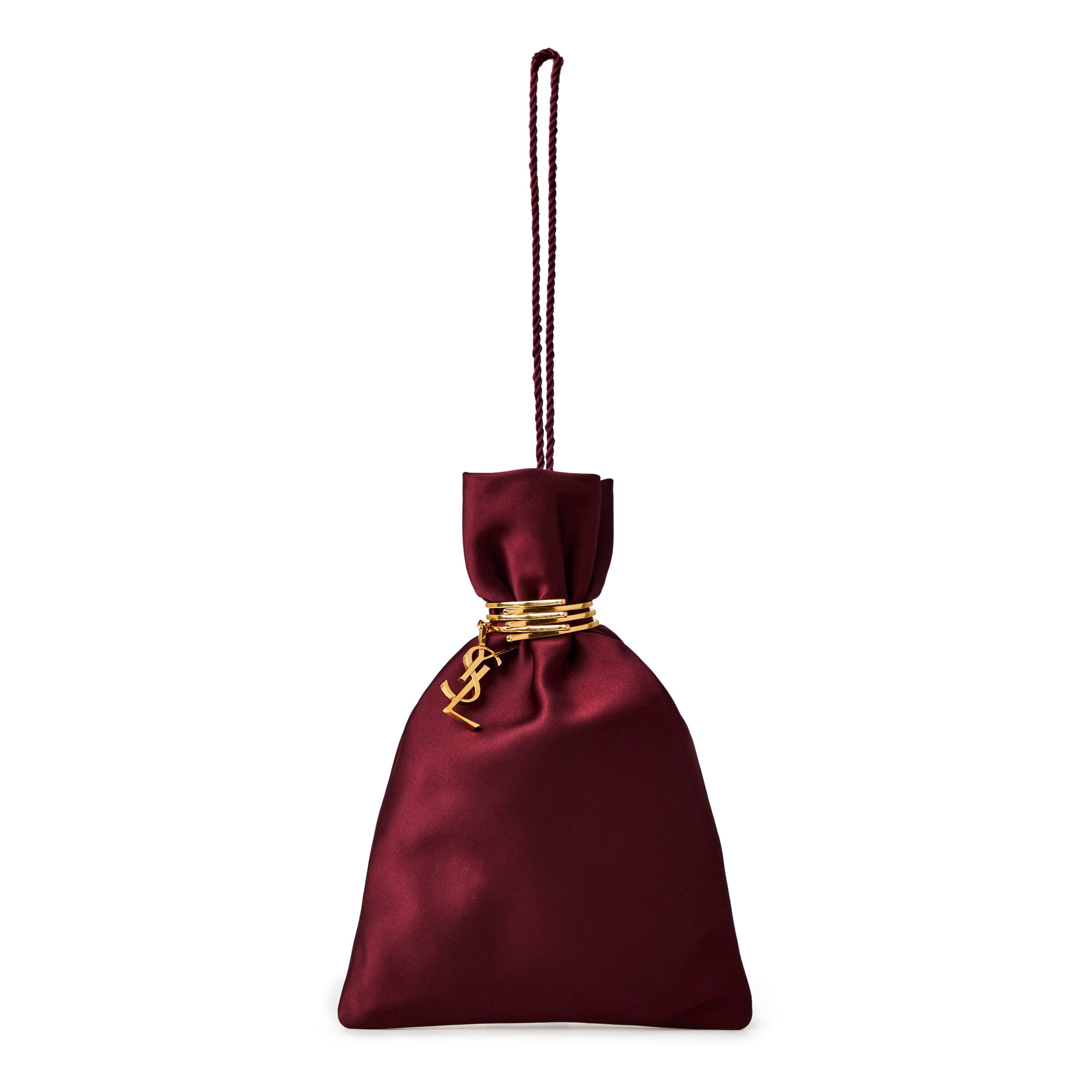 Red Pear - Saint Laurent - Women's Evening Satin Pouch Clutch Bag - 1