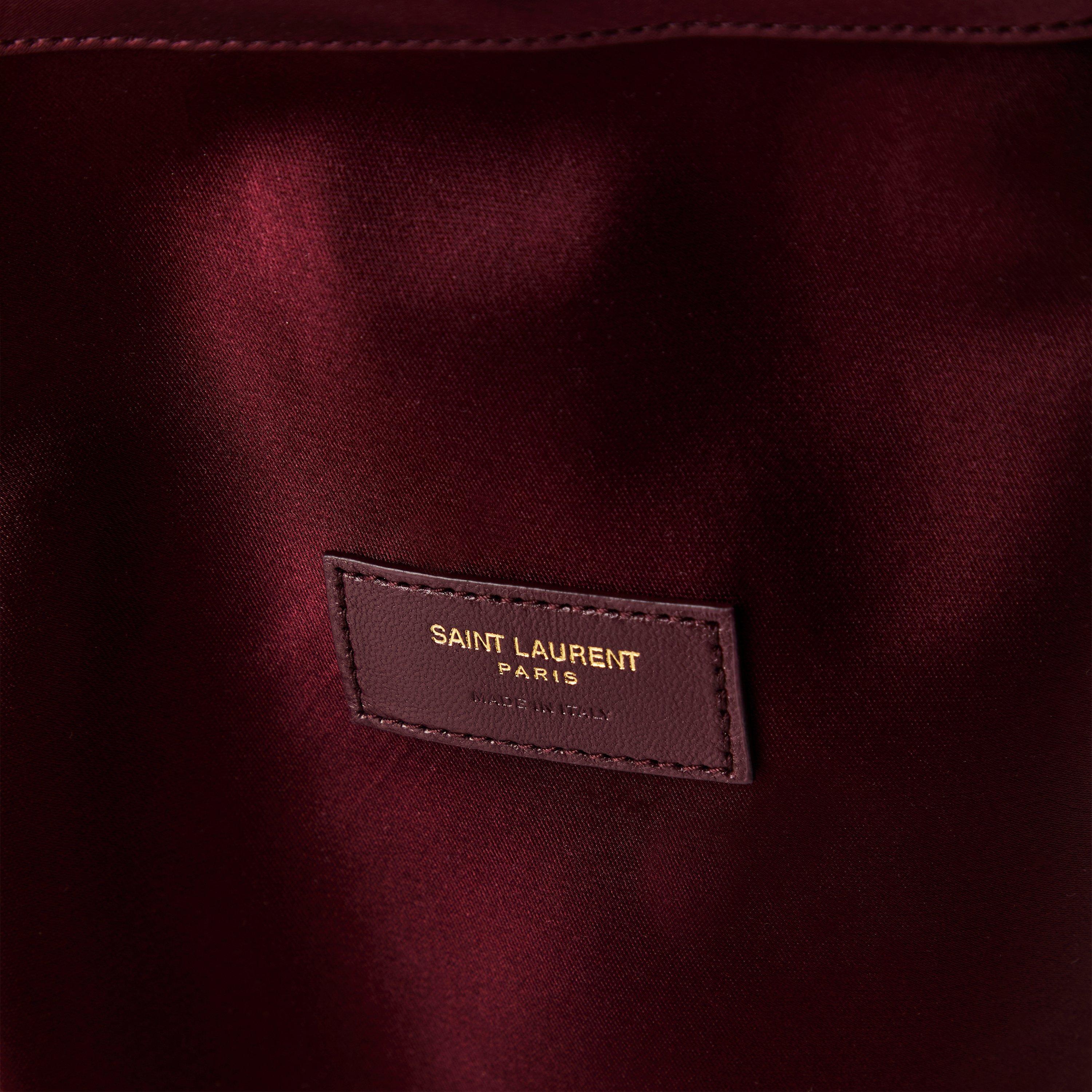 Red Pear - Saint Laurent - Women's Evening Satin Pouch Clutch Bag - 4