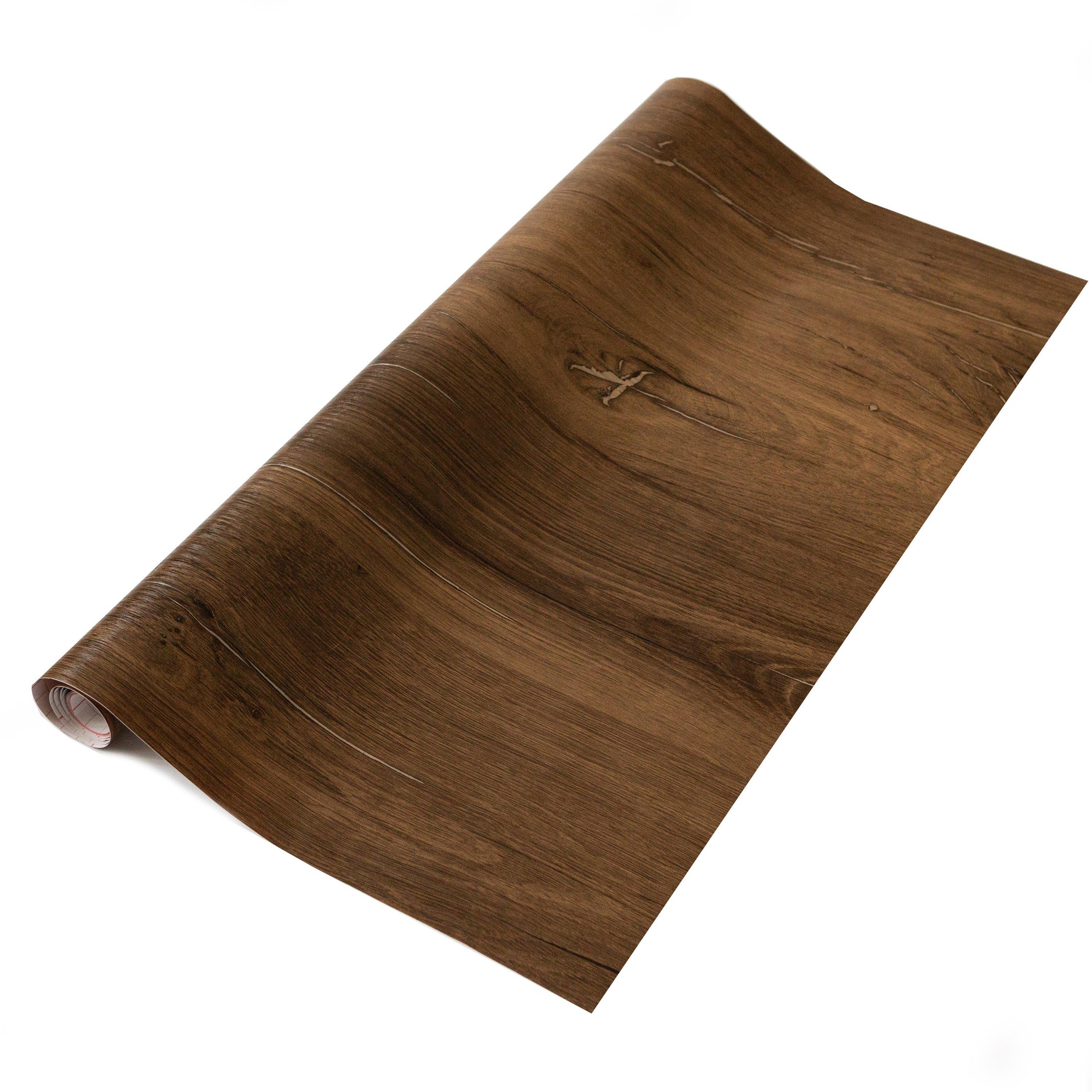 Brown - D C Fix - dc fix Flagstaff Oak Self Adhesive Vinyl Wrap - 1
