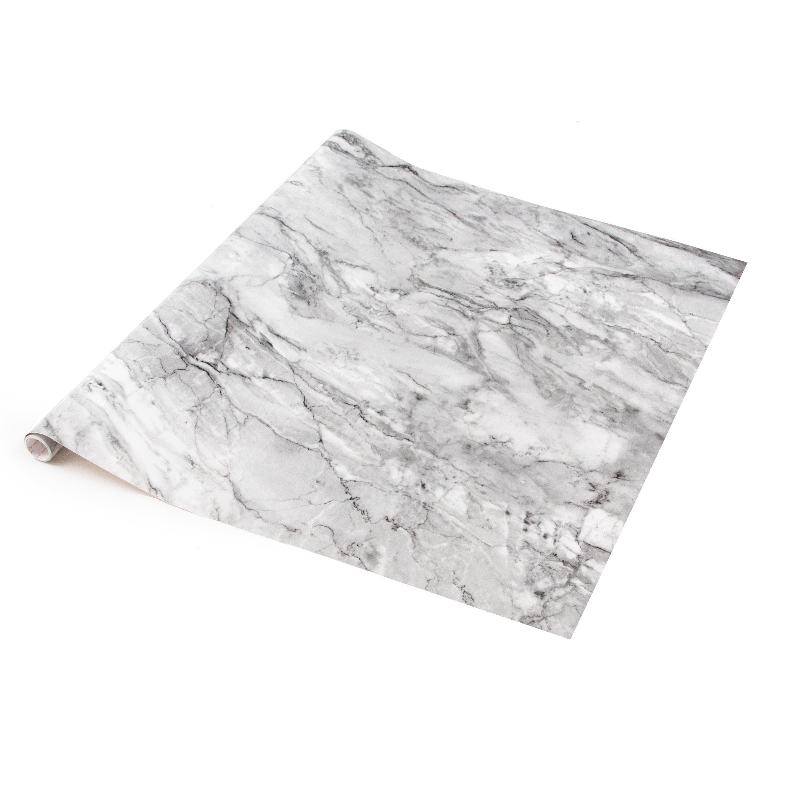 Grey - D C Fix - dc fix Marble Romeo Grey Self Adhesive Vinyl Wrap - 1
