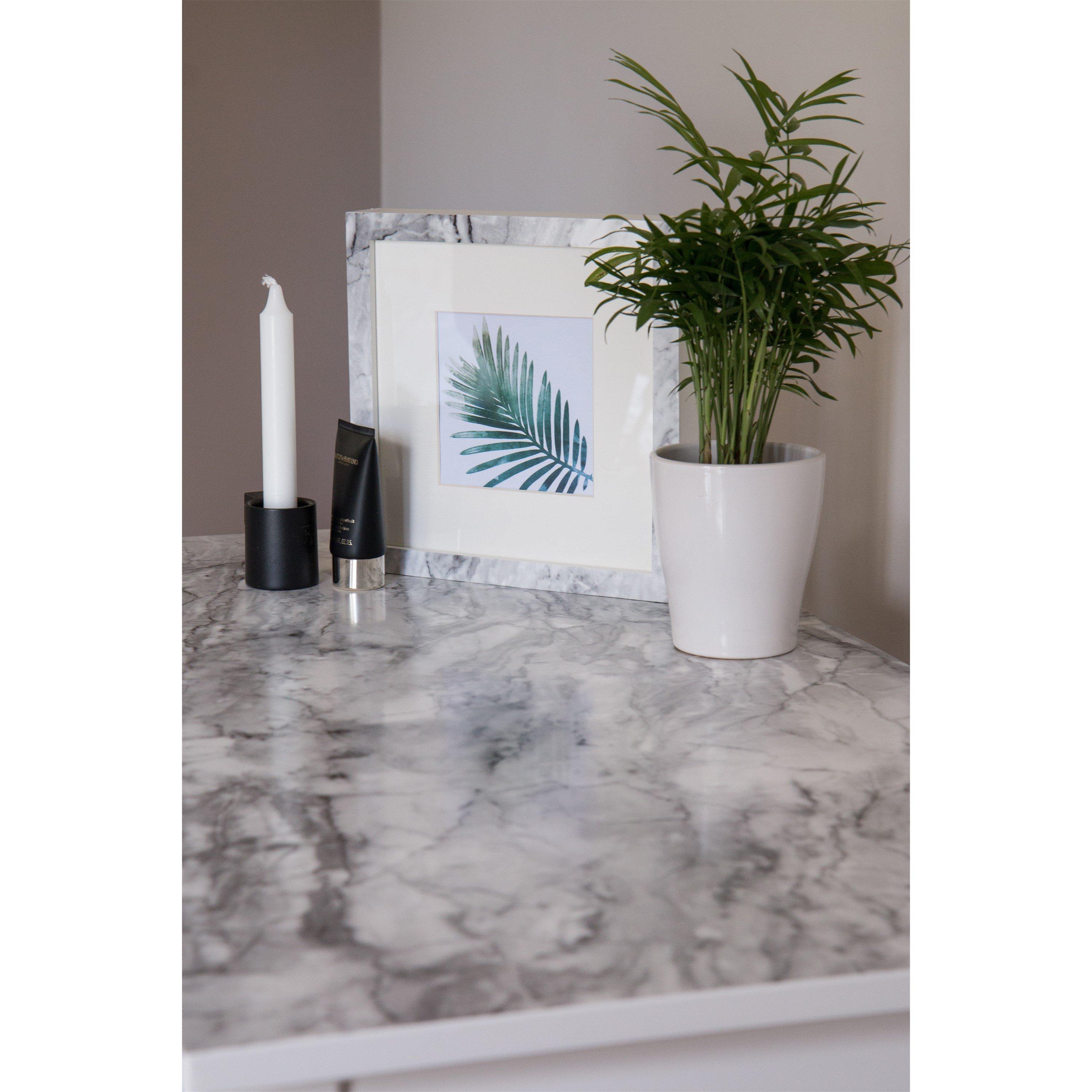 Grey - D C Fix - dc fix Marble Romeo Grey Self Adhesive Vinyl Wrap - 4