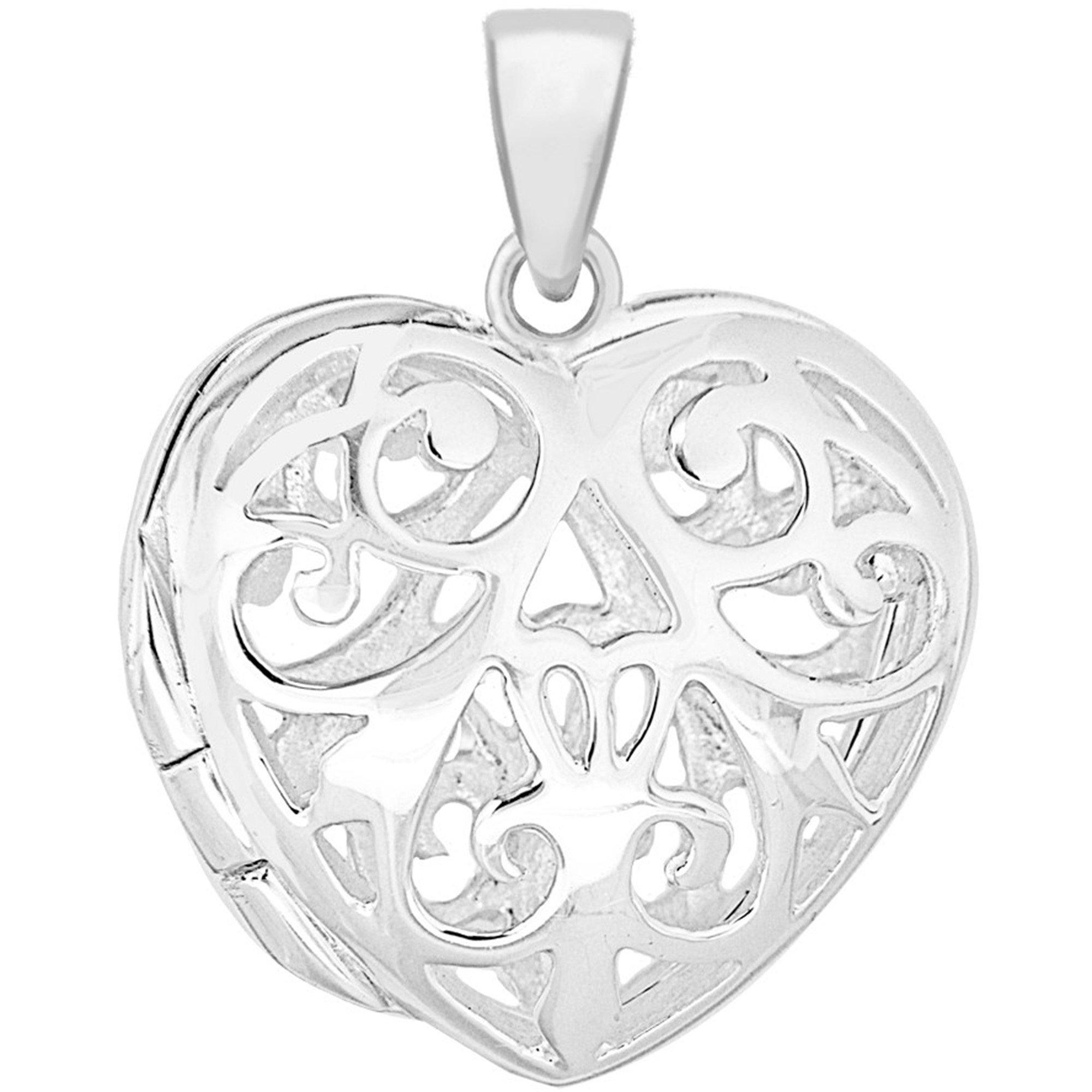 Silver - Be You - Sterling Silver Open Heart Locket necklace - 2